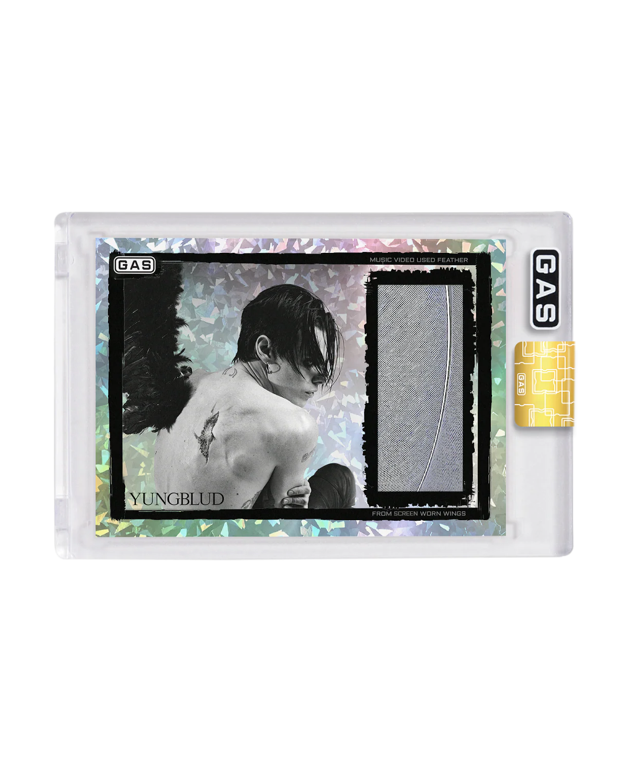 Limited Edition Yungblud x GAS Cracked Ice Foil Card - Image 3
