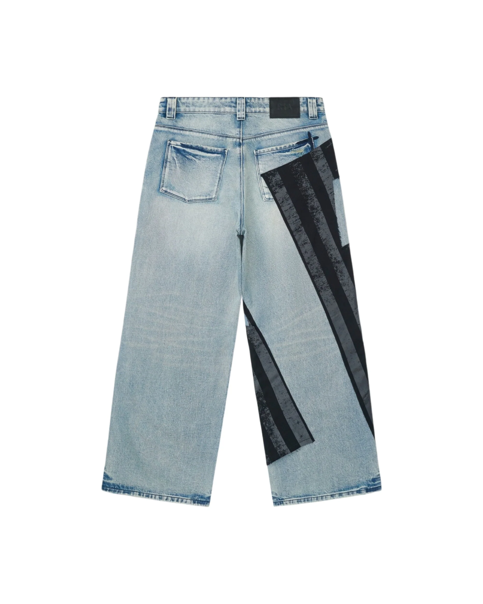 LIOR WIDE LEG JEANS | INDIGO FRAYED FLAG - Image 2