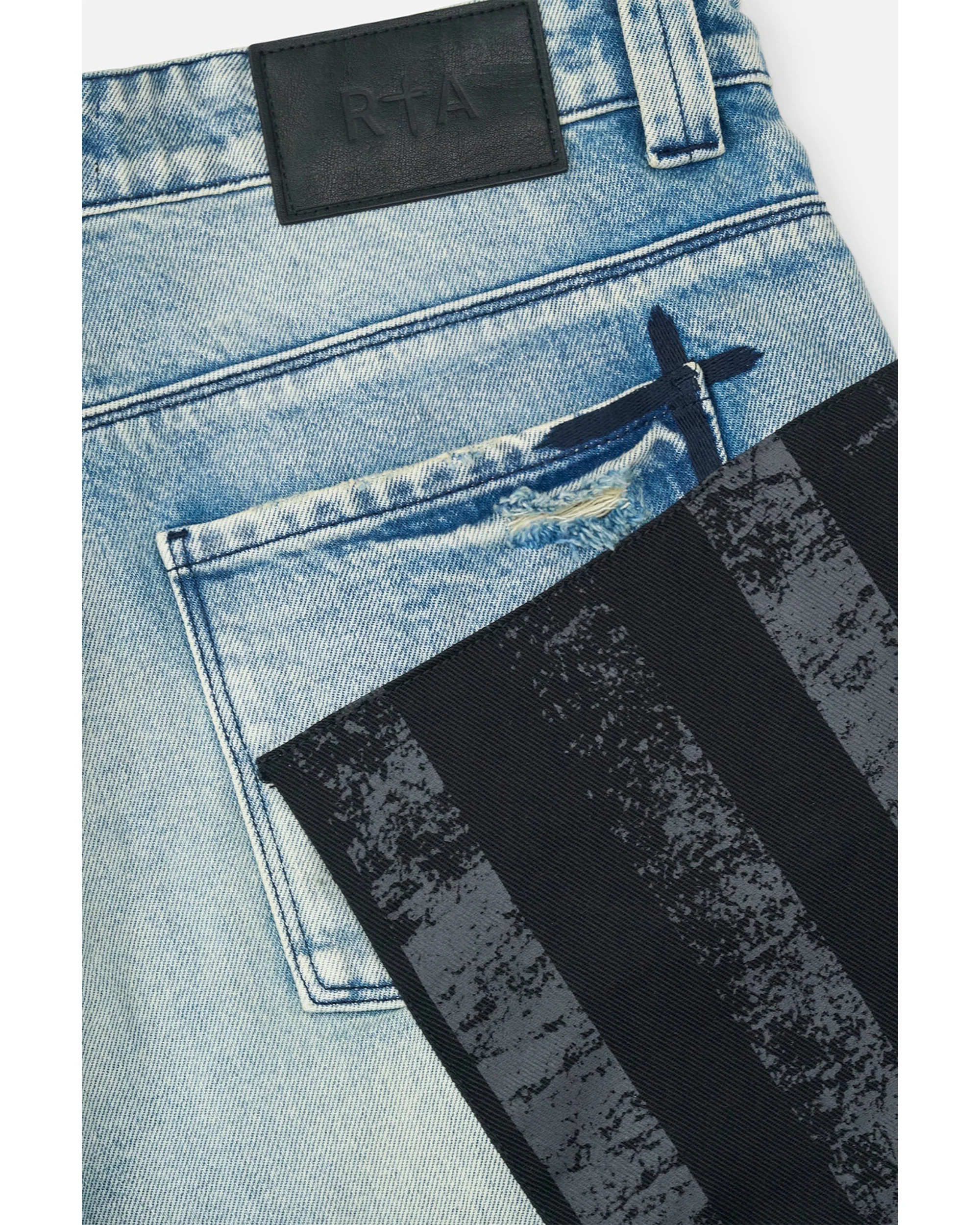 LIOR WIDE LEG JEANS | INDIGO FRAYED FLAG - Image 7