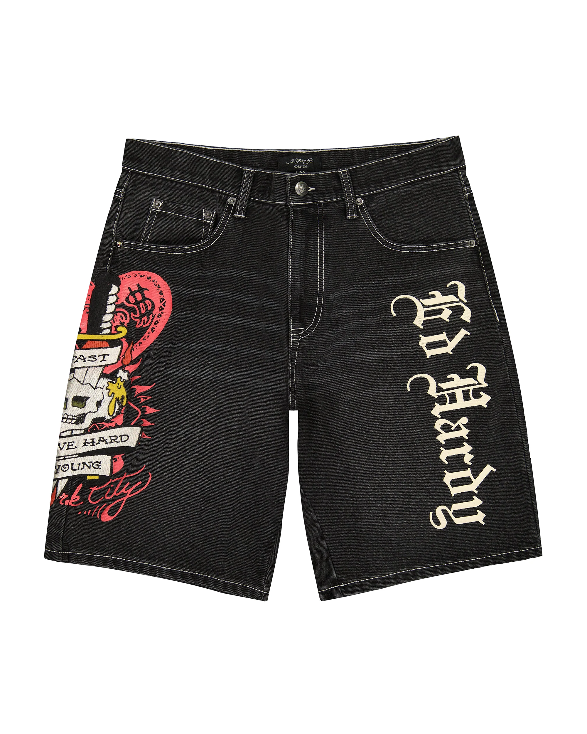 Live Fast Skater Short