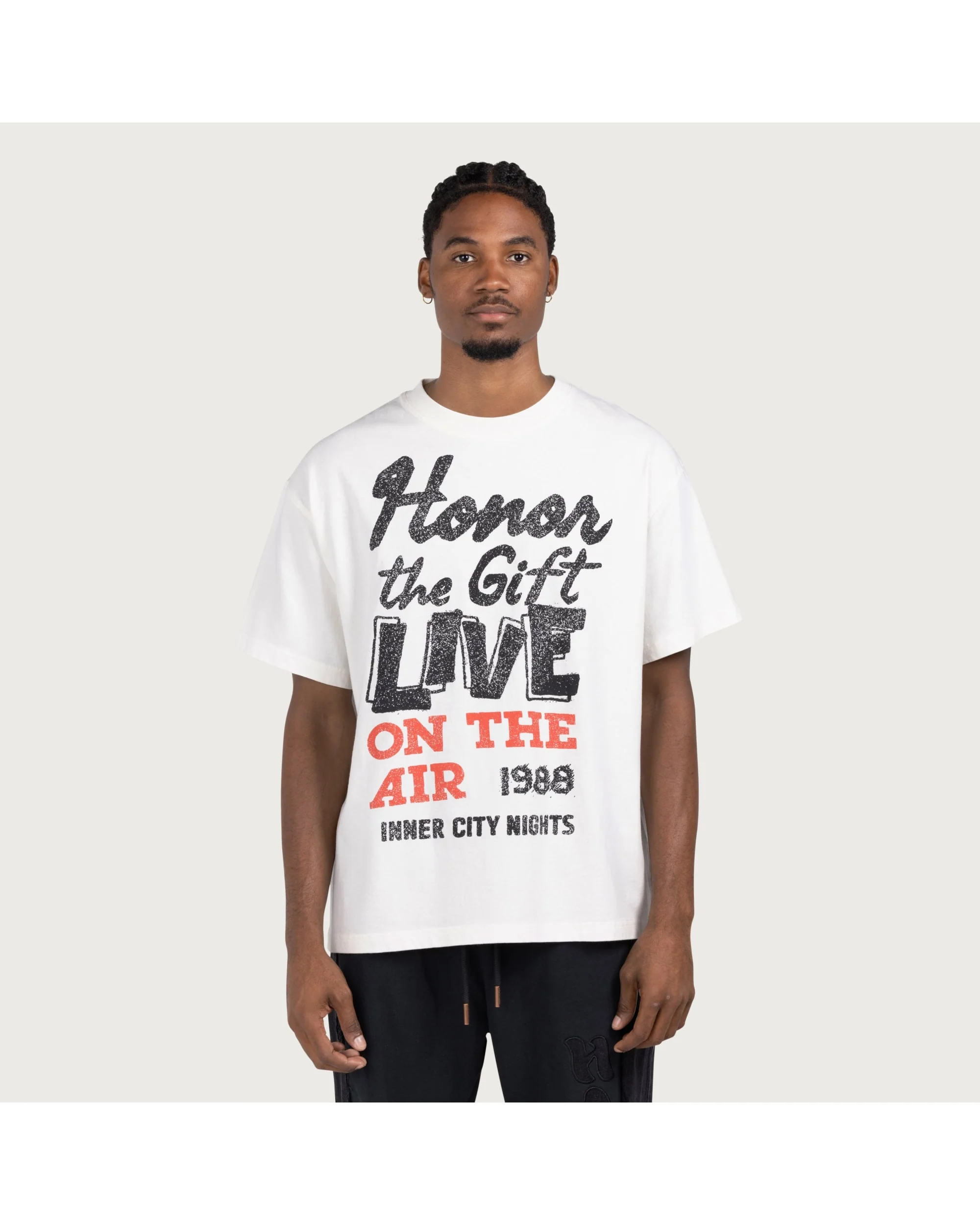 Live On The Air Tee - Bone - Image 6