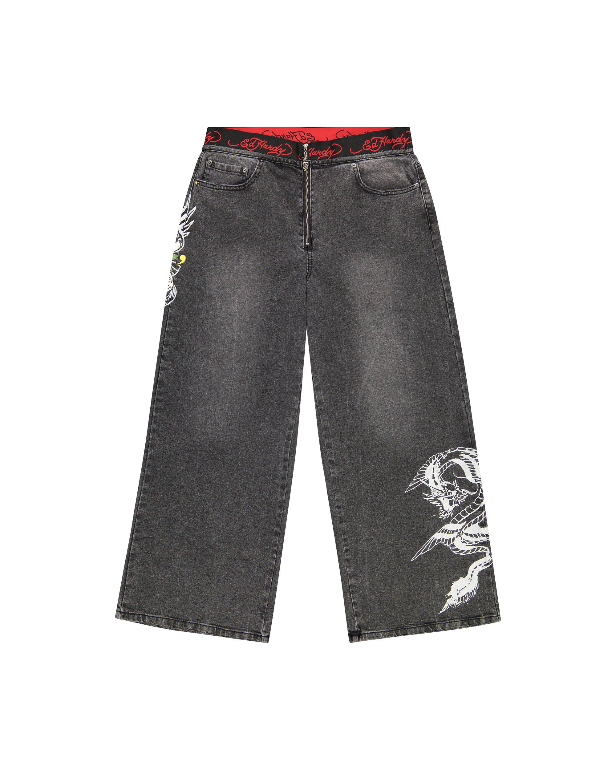 LKS Dragon Elastic Band Jeans