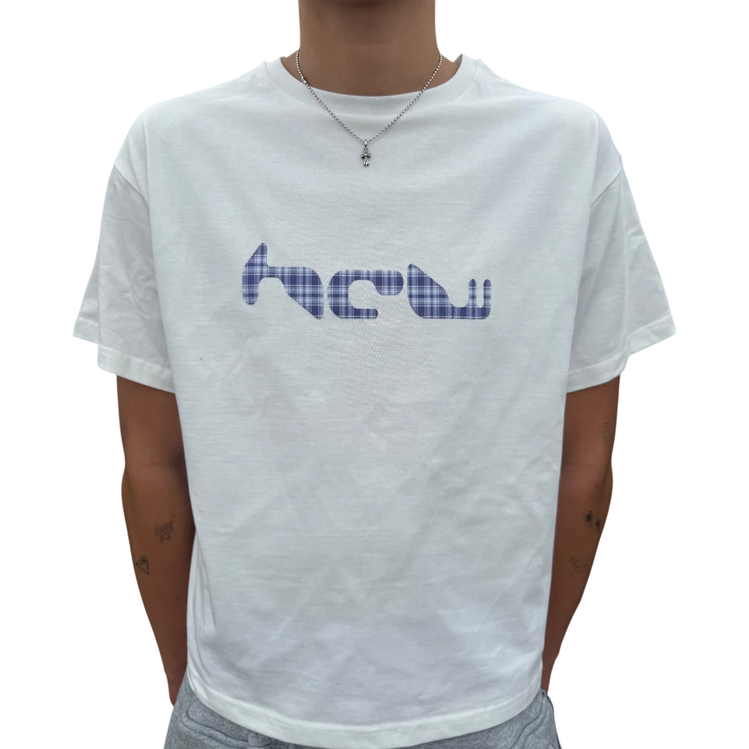 LOGO TEE (PLAID) - Image 4