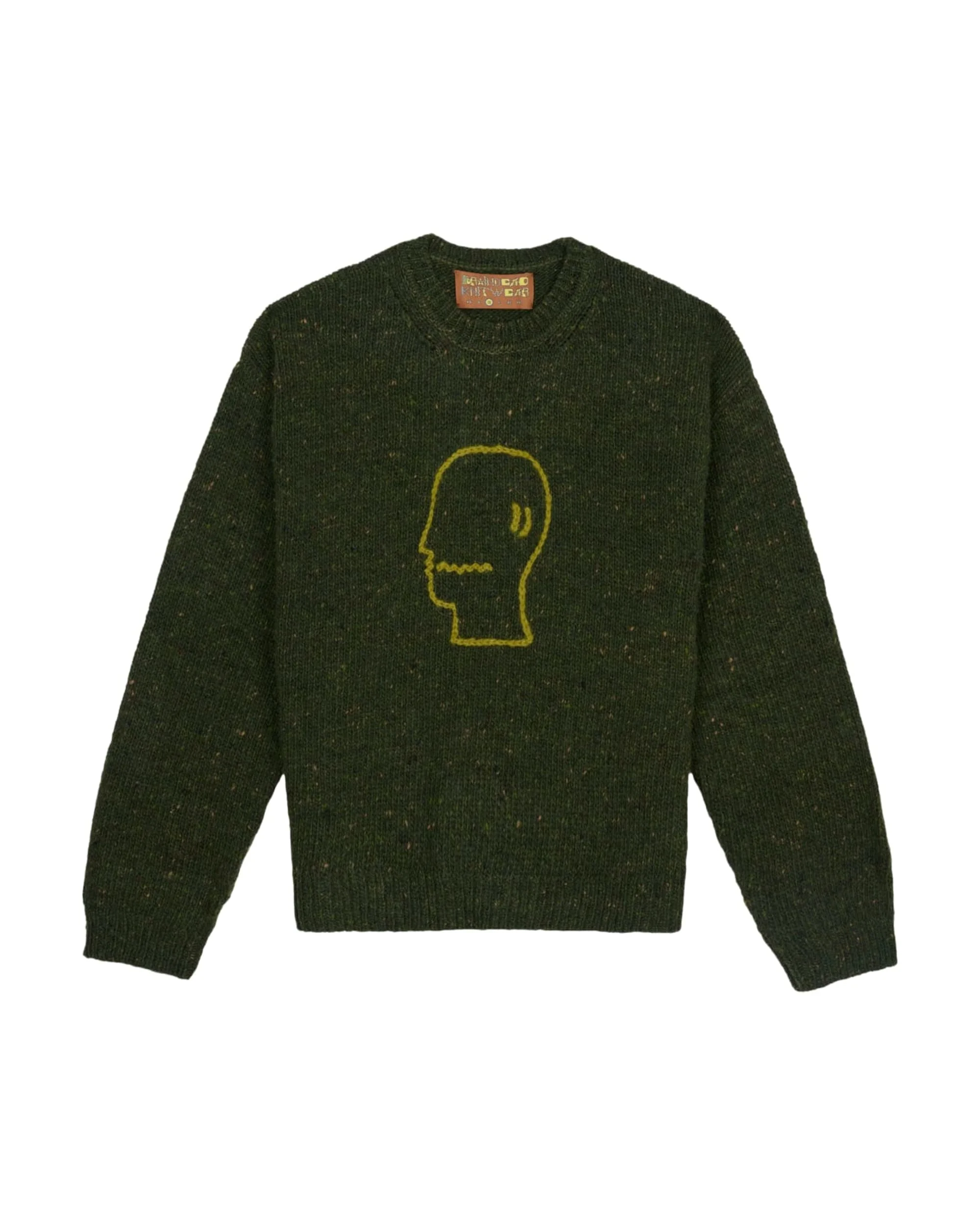 Logohead Alpaca Crewneck Sweater - Forest Green
