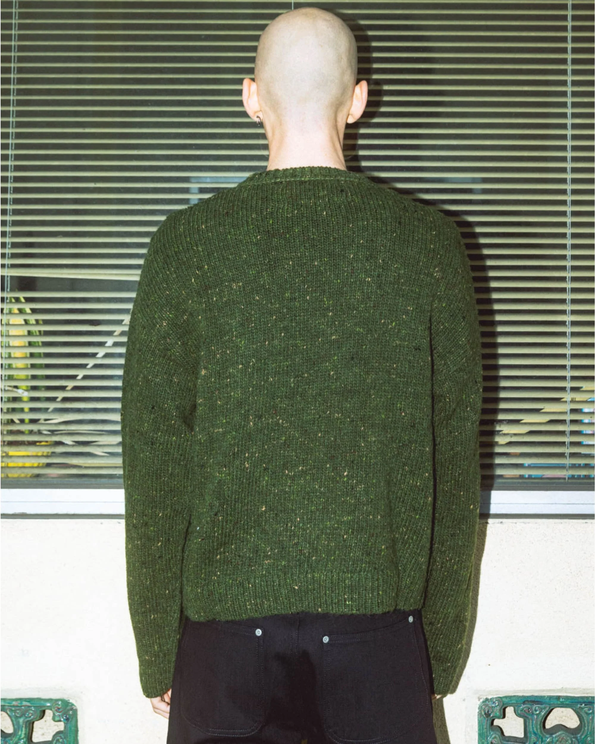 Logohead Alpaca Crewneck Sweater - Forest Green - Image 4
