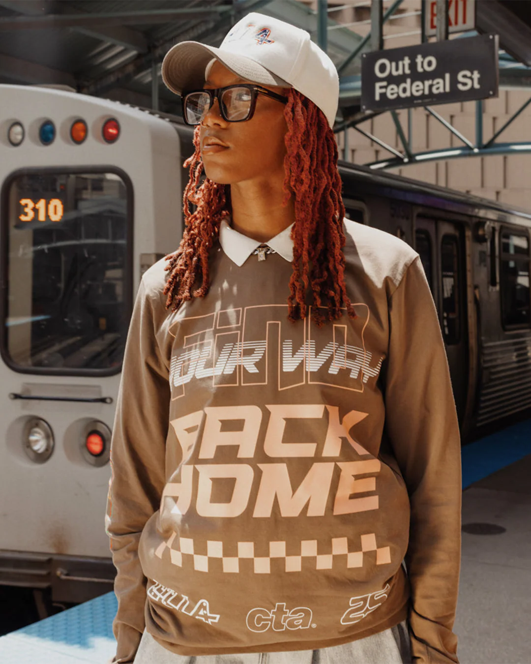 Lollapalooza x CTA x Ellen Ma Find Your Way Long Sleeve Tee (Online Exclusive) - Image 3