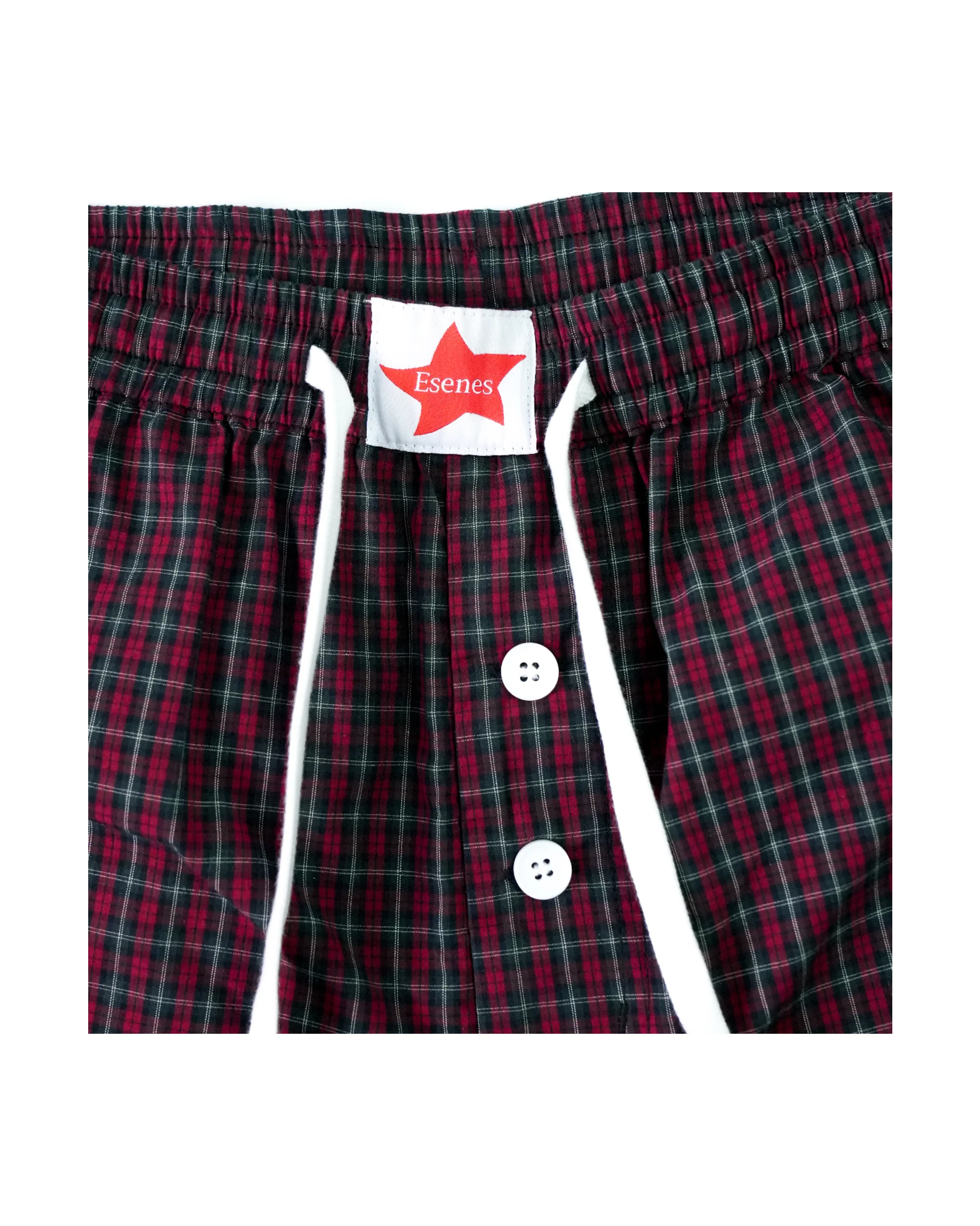 Long Boxer Shorts - Red Plaid - Image 3