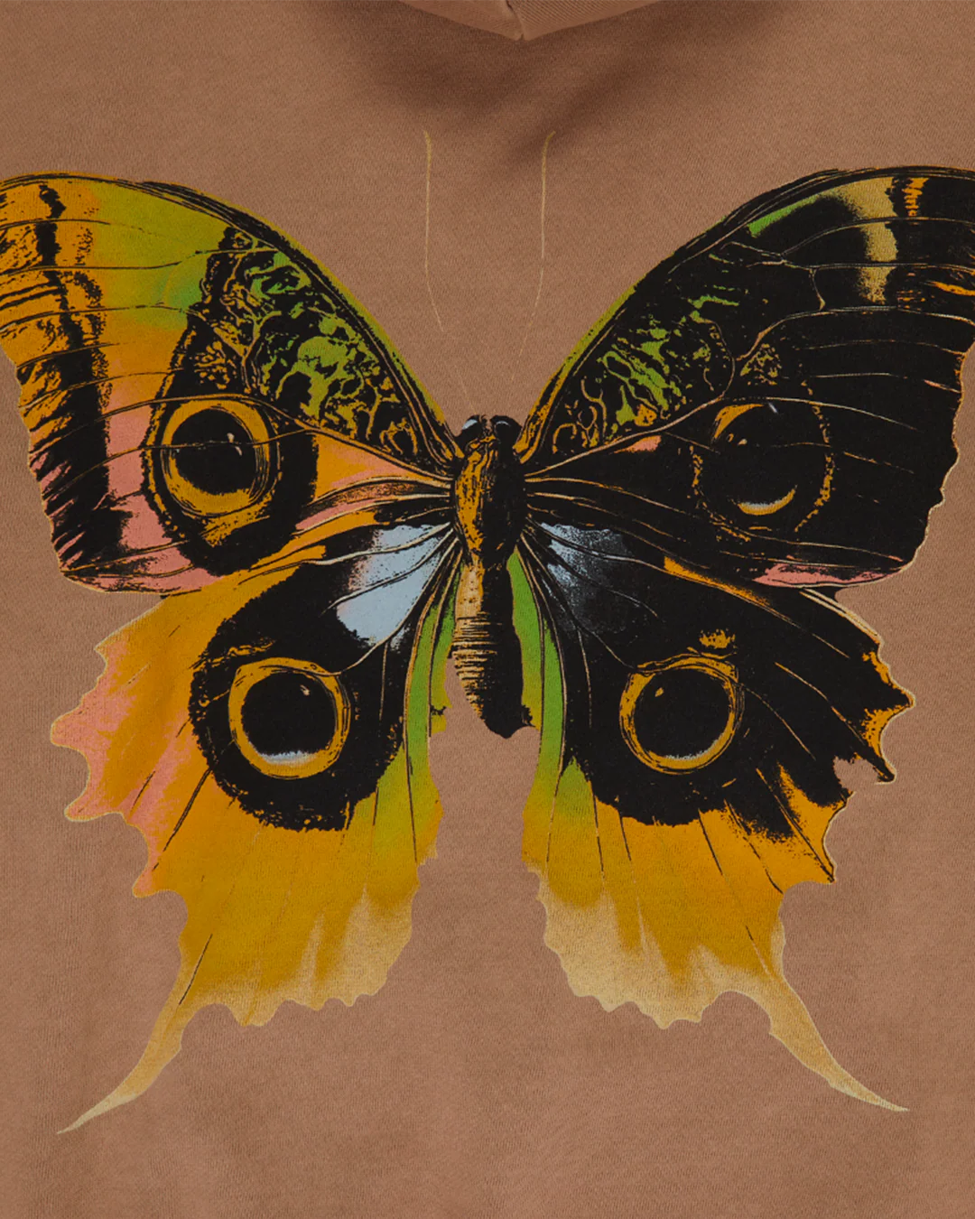 Loom Butterfly Tan Hoodie - Image 3