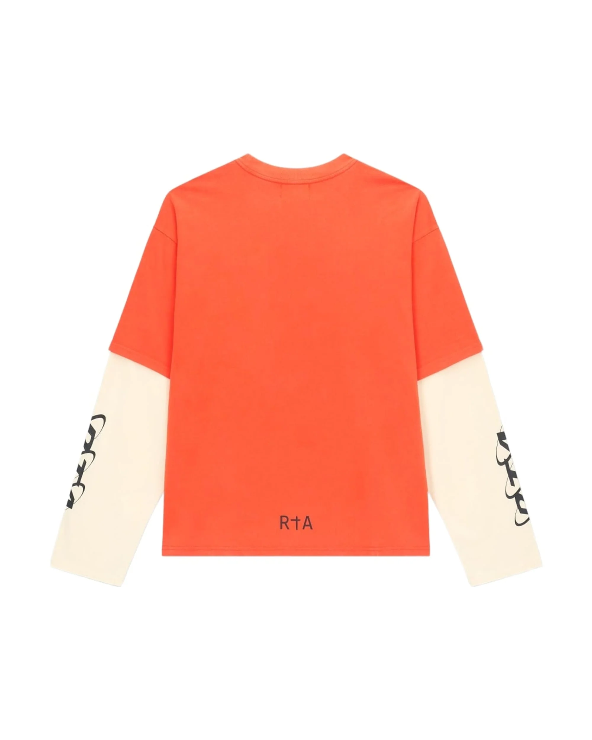 LORIS DOUBLE LAYERED LONG SLEEVE TEE | ORANGE PLANETARY RTA - Image 2