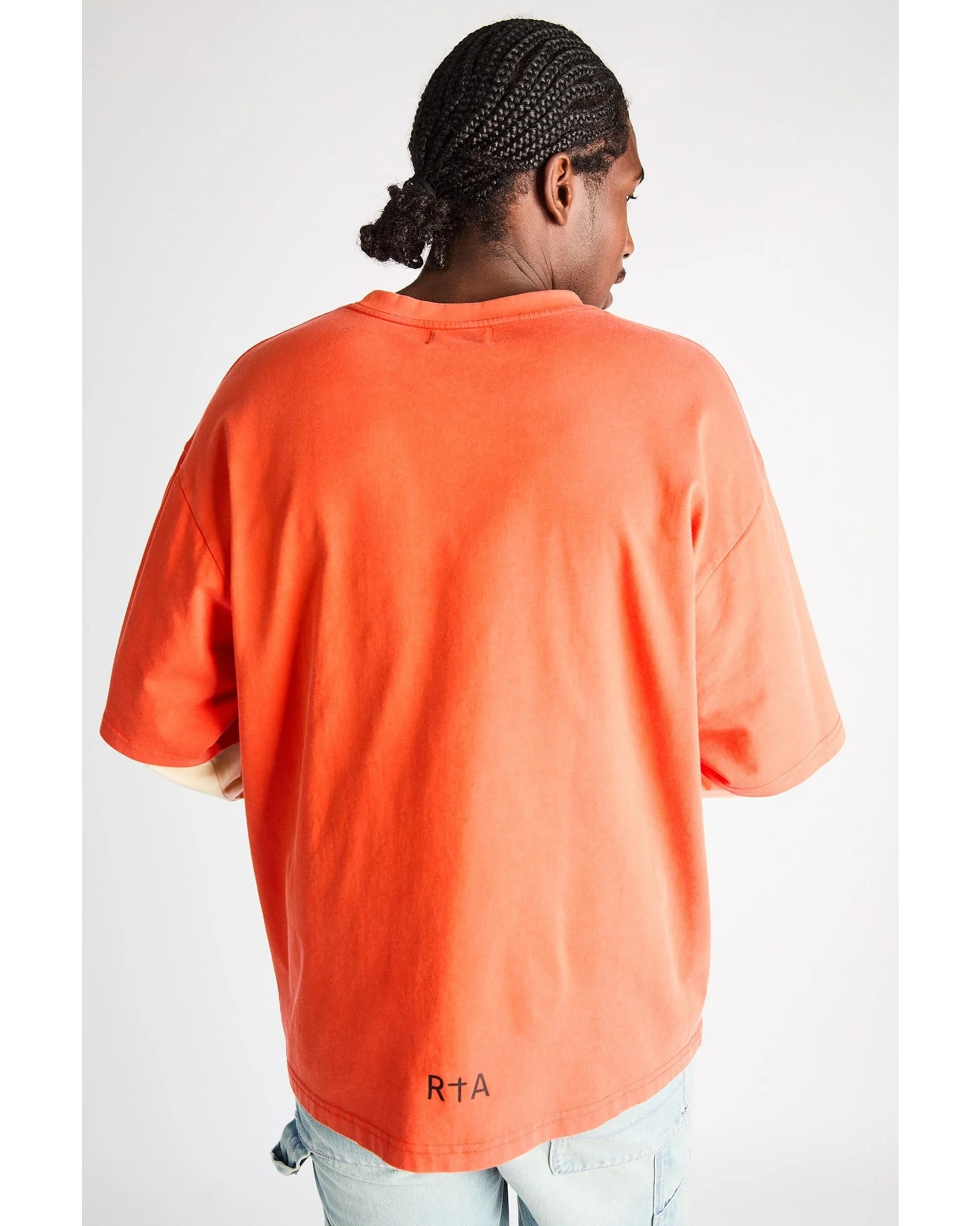 LORIS DOUBLE LAYERED LONG SLEEVE TEE | ORANGE PLANETARY RTA - Image 4