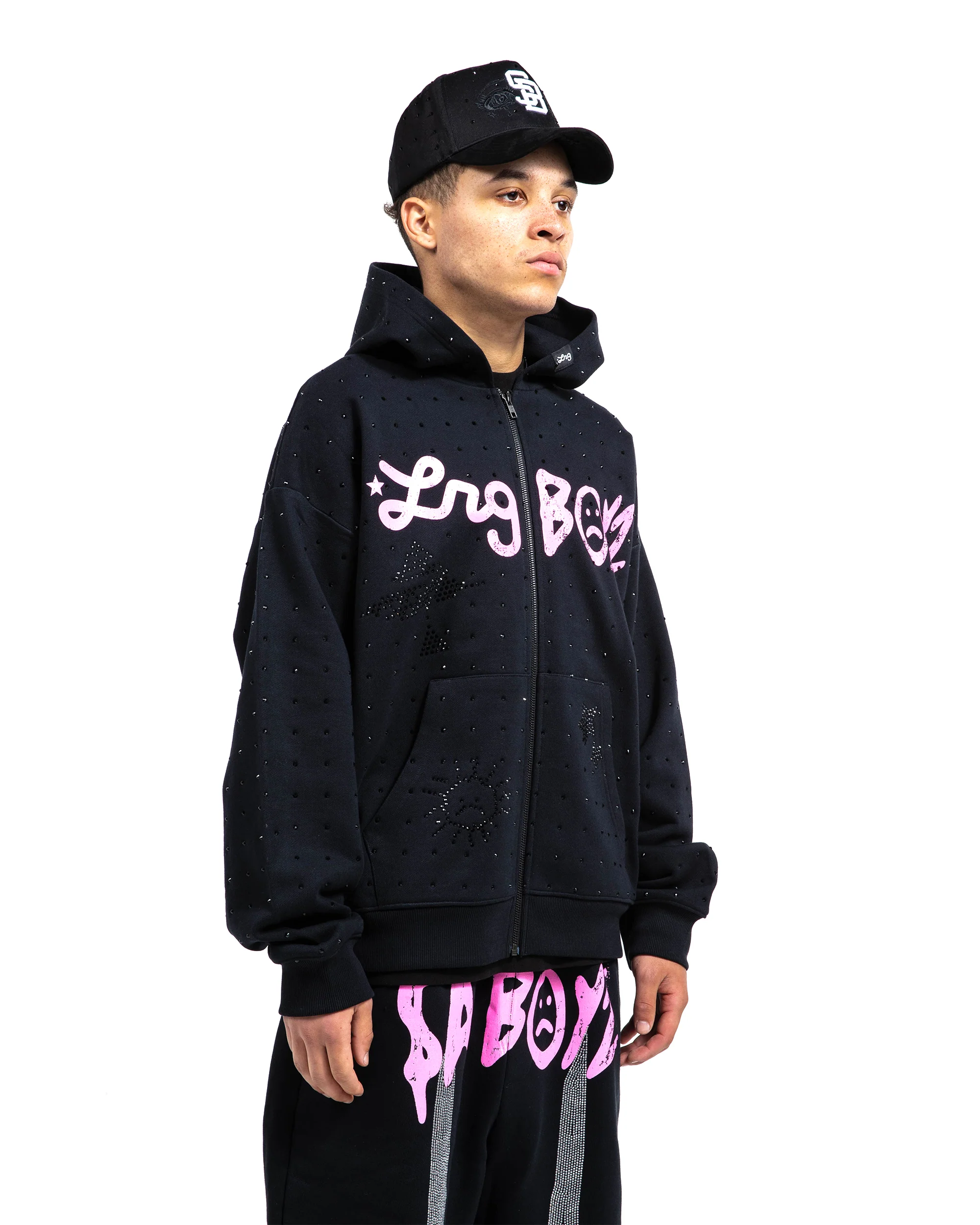 LRG x Sadboyz Rhinestone Zipup - Image 3