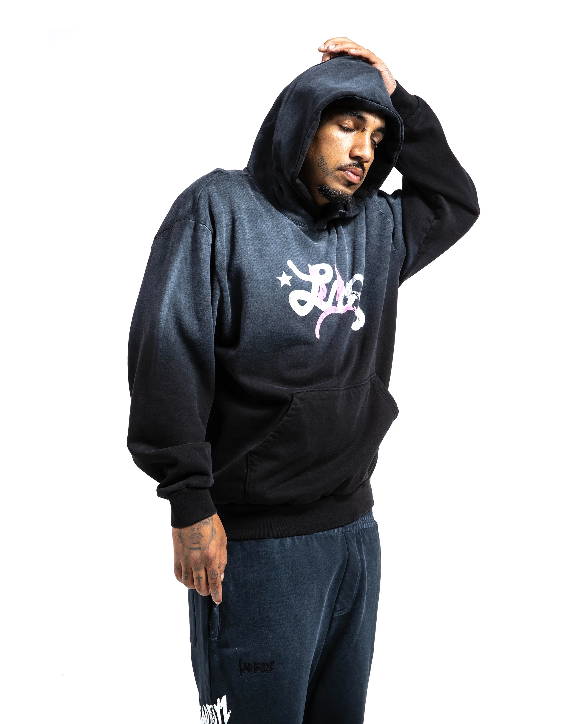 LRG x Sadboyz Script Hoodie - Image 3
