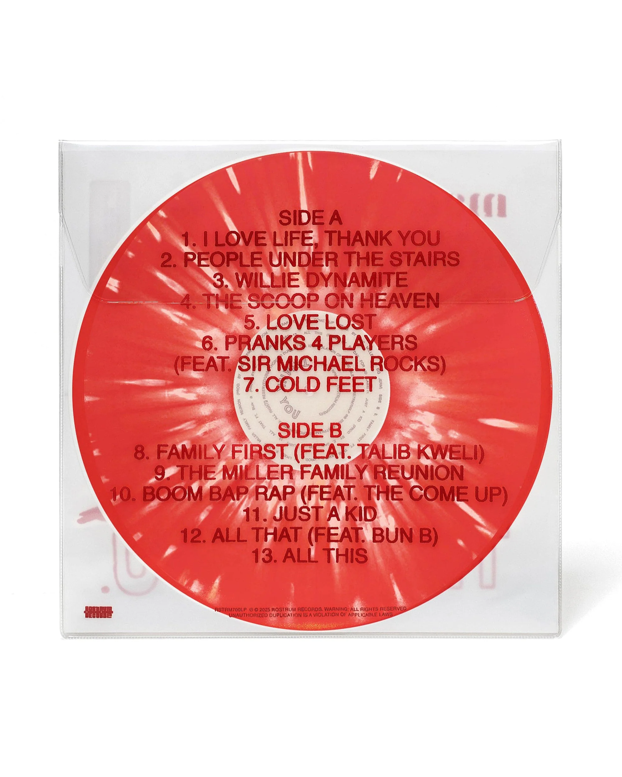 Mac Miller - I Love Life, Thank You (LP -  Red & White Splatter Vinyl - Fat Beats Exclusive)