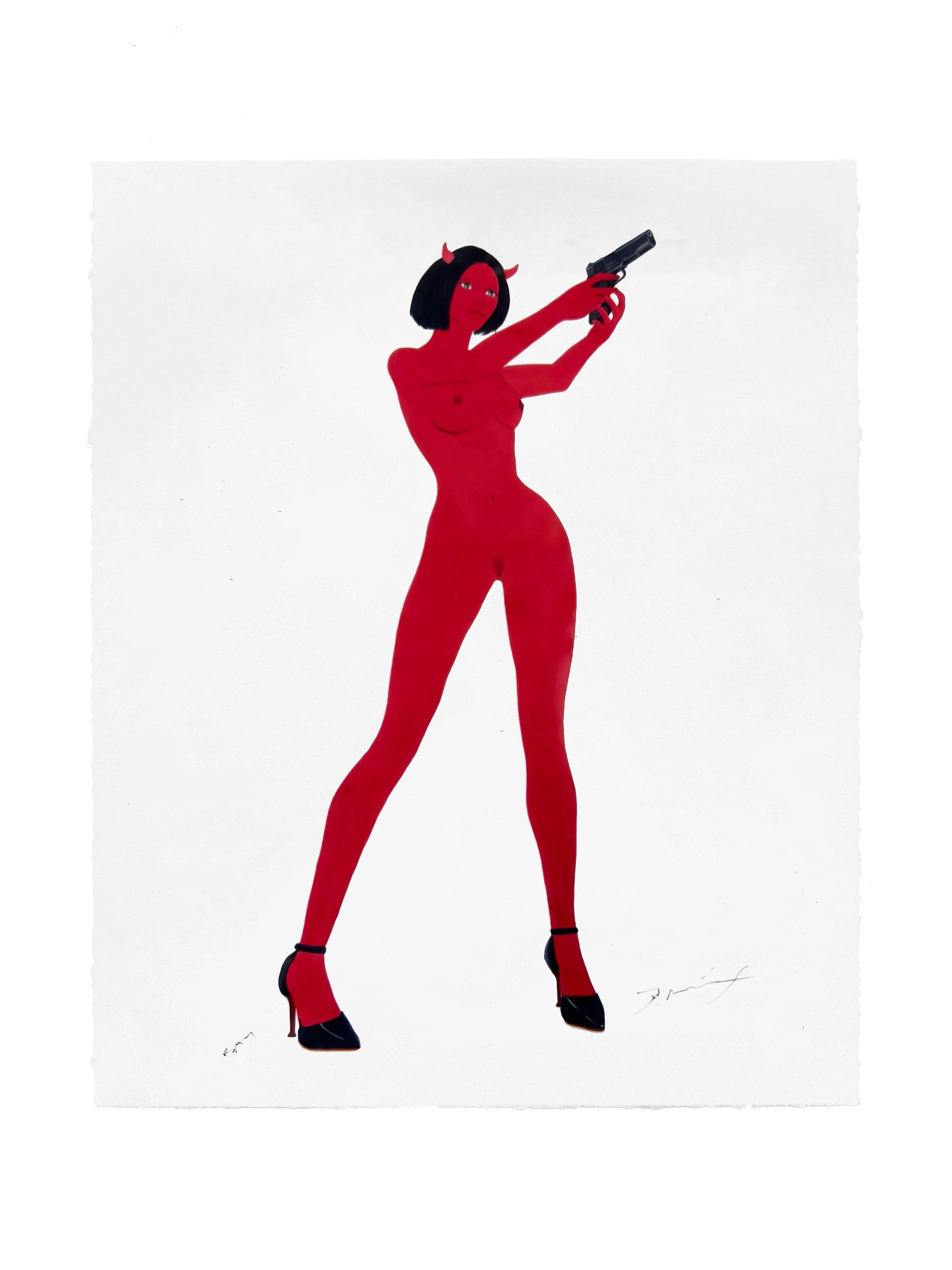 MANY MEN - ORIGINAL ART PRINT BY TREX