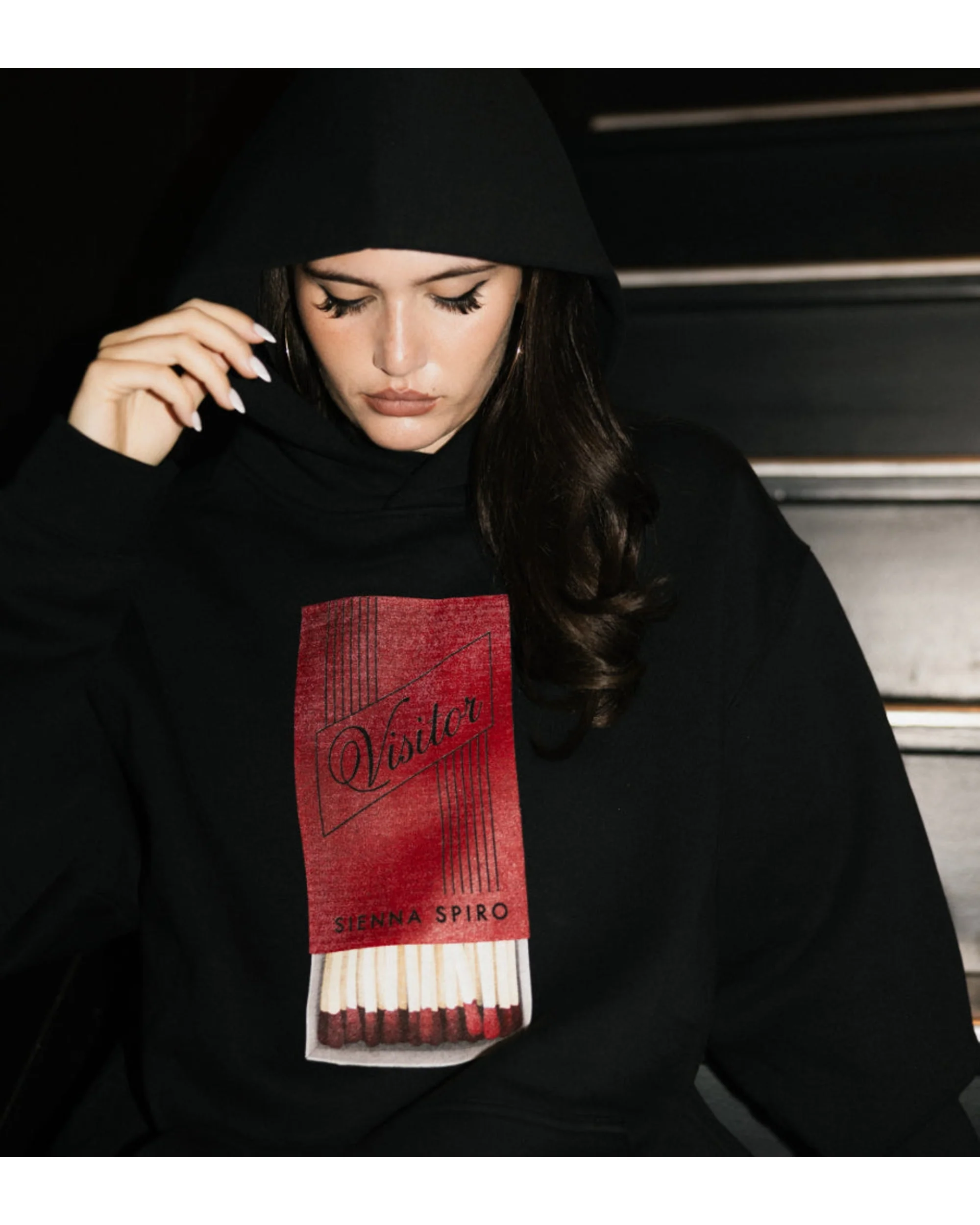 Match Box Black Hoodie - Image 2