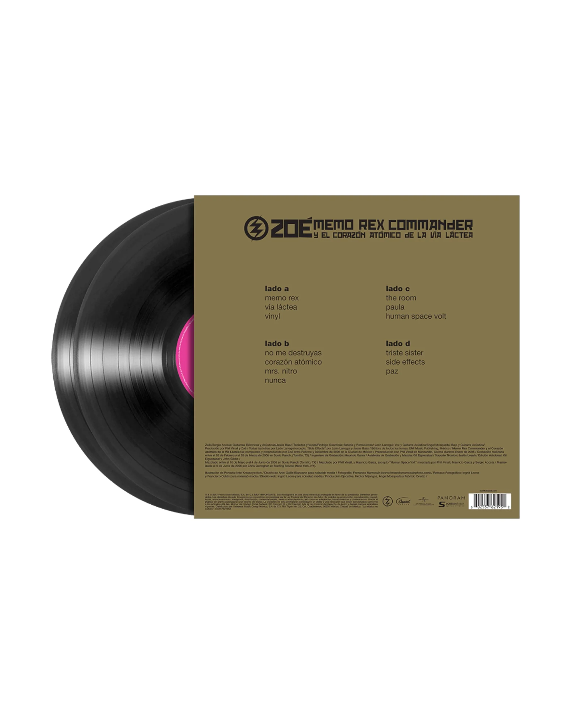 Memo Rex Commander y el CorazĂłn AtĂłmico de la VĂa Láctea - Remastered 2LP Black Vinyl - Image 2