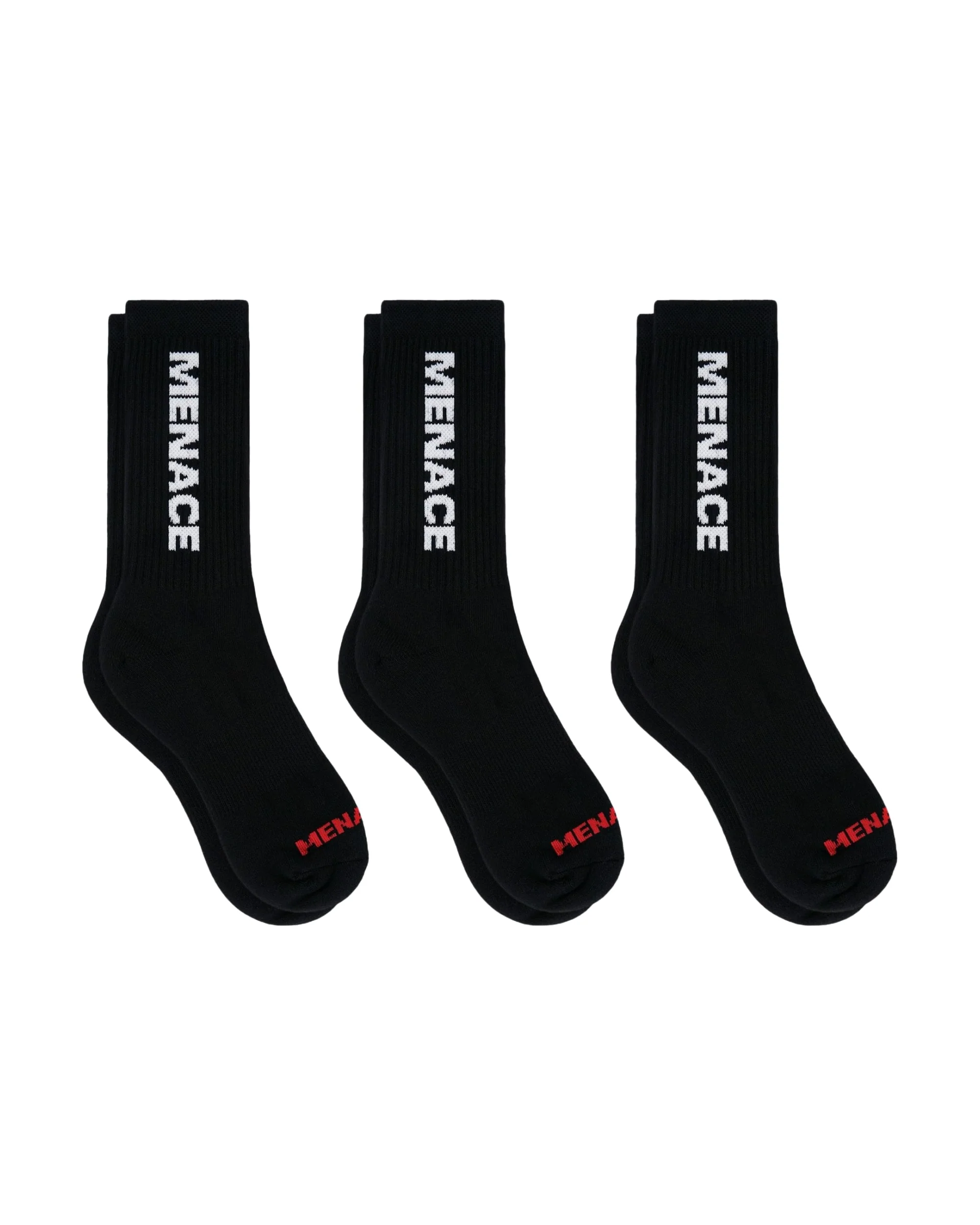 MENACE LOGO SOCKS (3 PACK) - Image 4