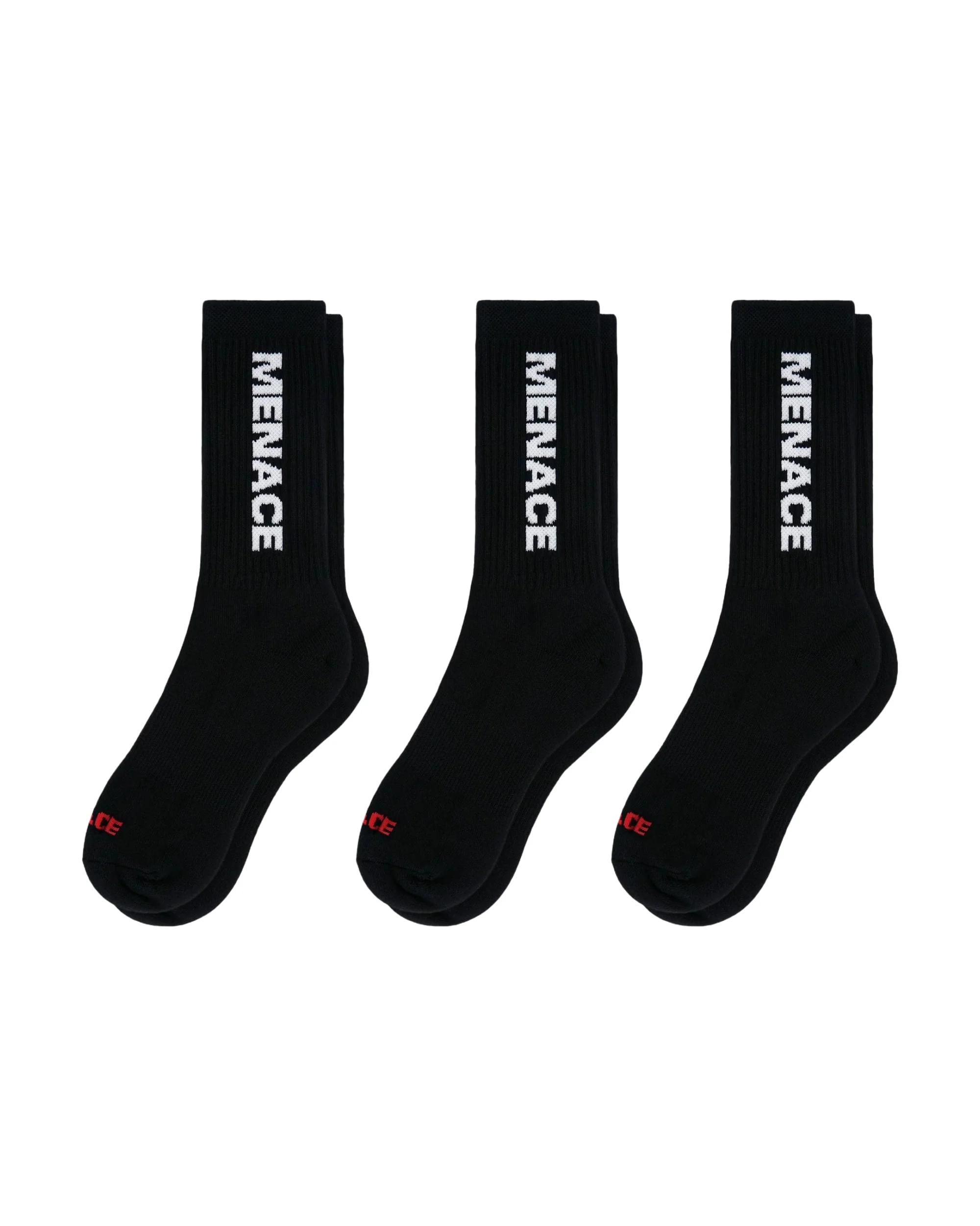 MENACE LOGO SOCKS (3 PACK) - Image 5