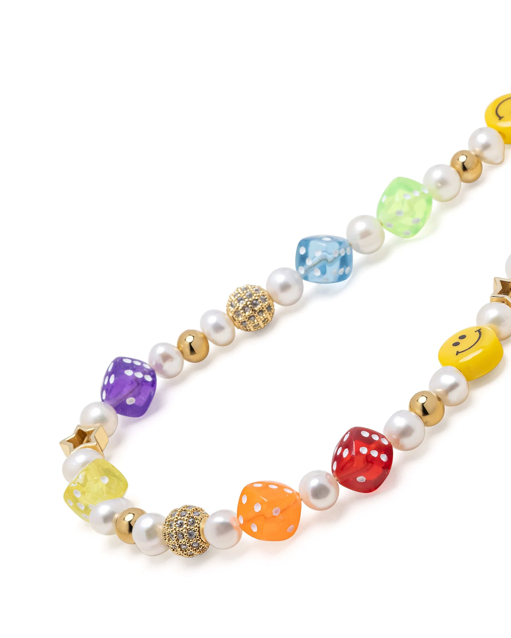 Men's Pair of Dice Pearl Necklace - Image 3