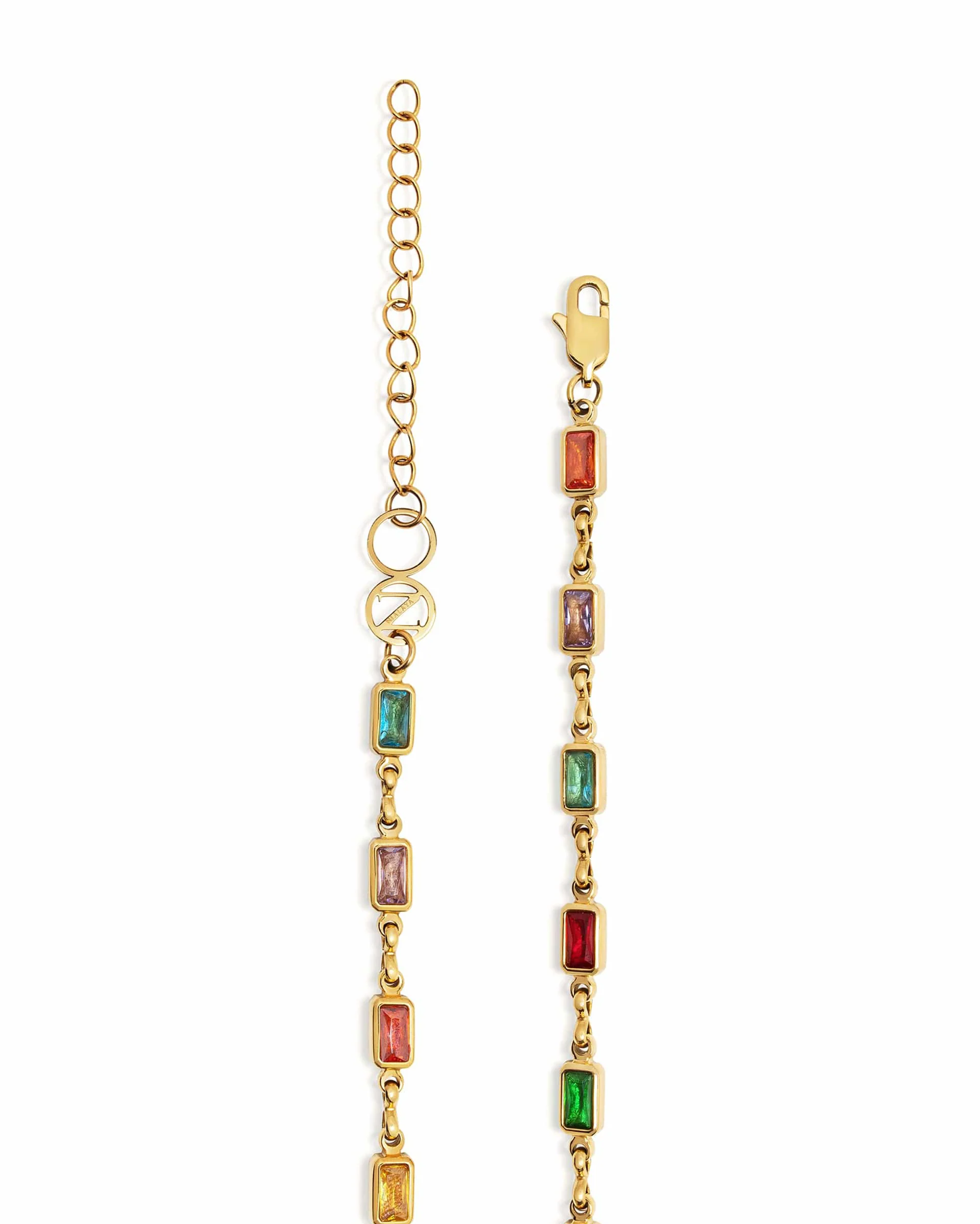 Men's Rectangle Tennis Necklace - Image 3
