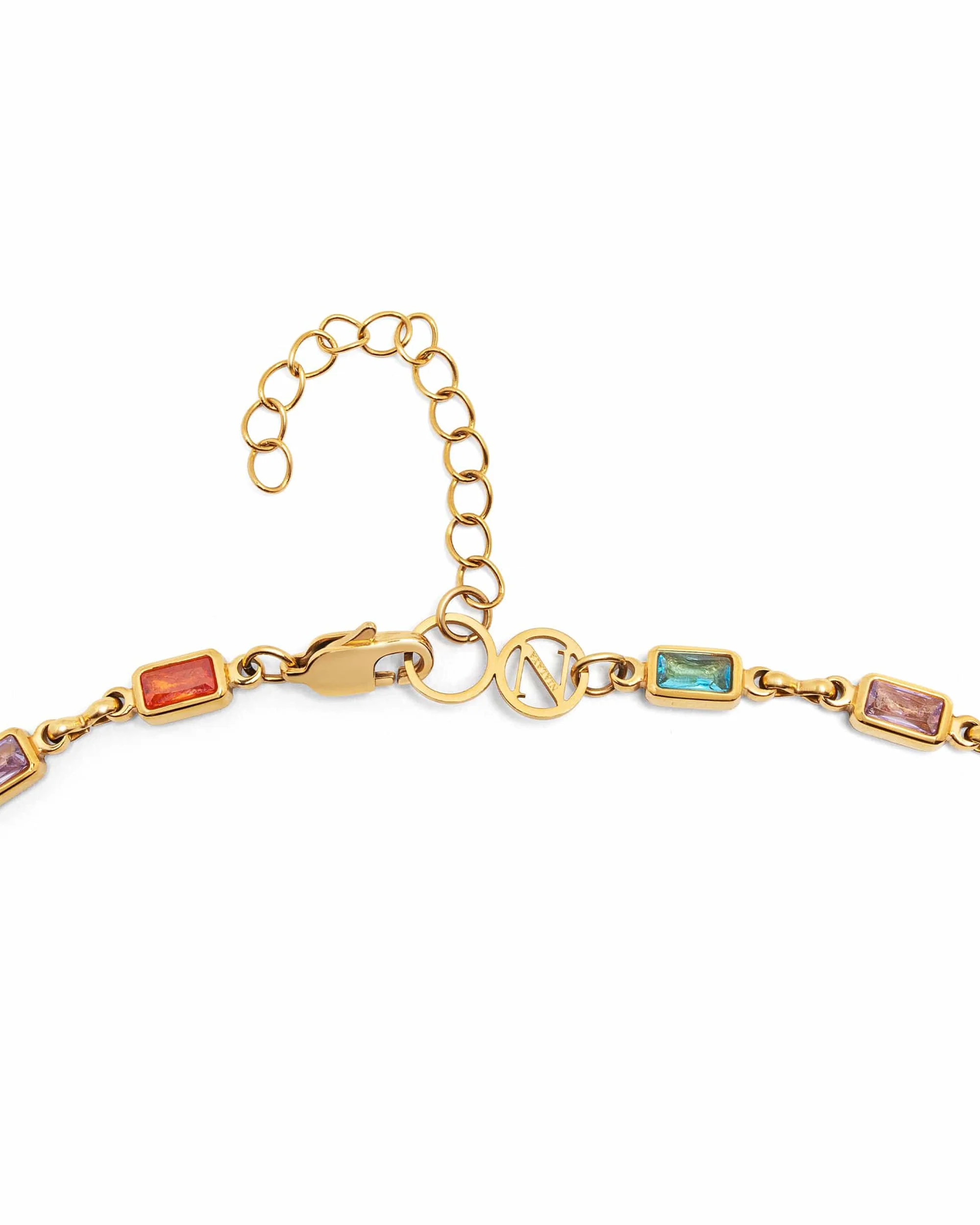 Men's Rectangle Tennis Necklace - Image 4