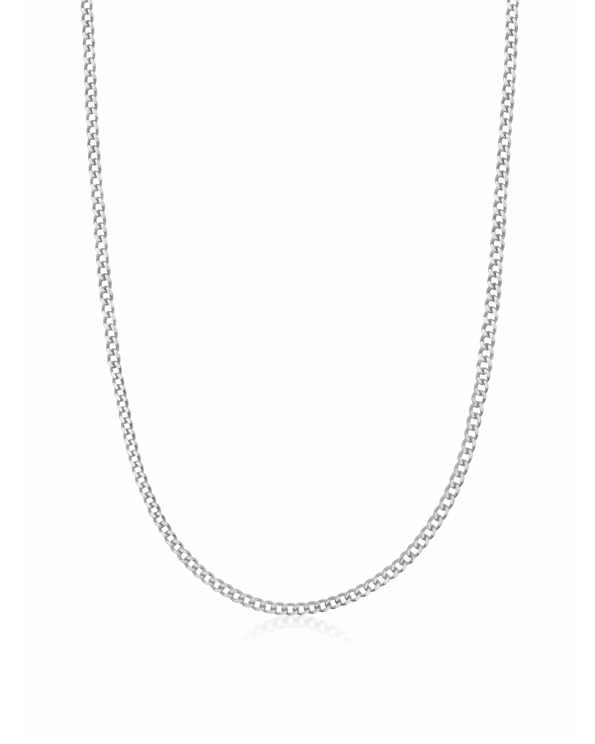 Men's Silver Cuban Link Chain in 3mm