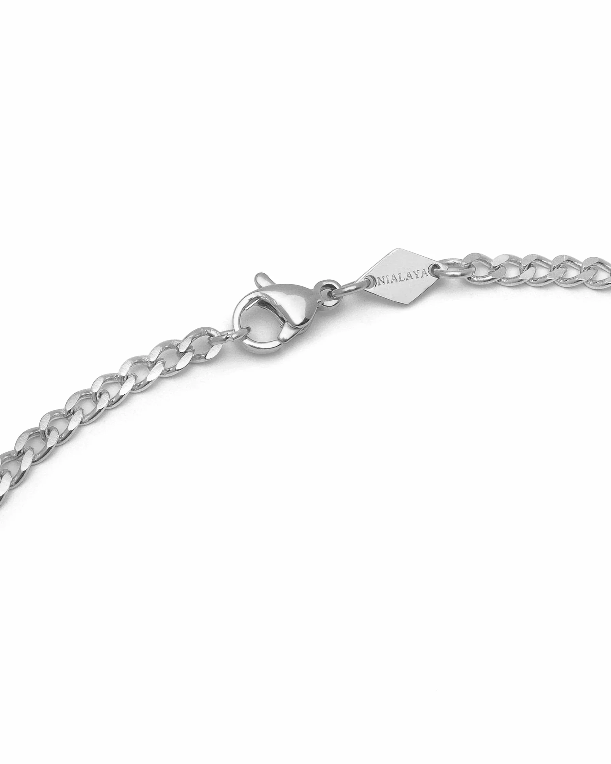 Men's Silver Cuban Link Chain in 3mm - Image 4