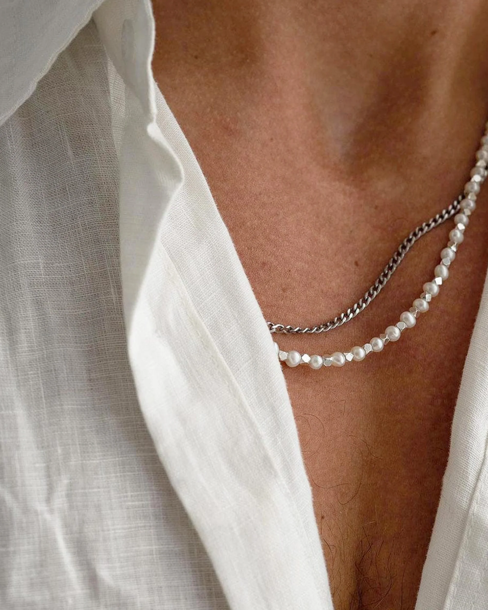 Men's Silver Cuban Link Chain in 3mm - Image 5