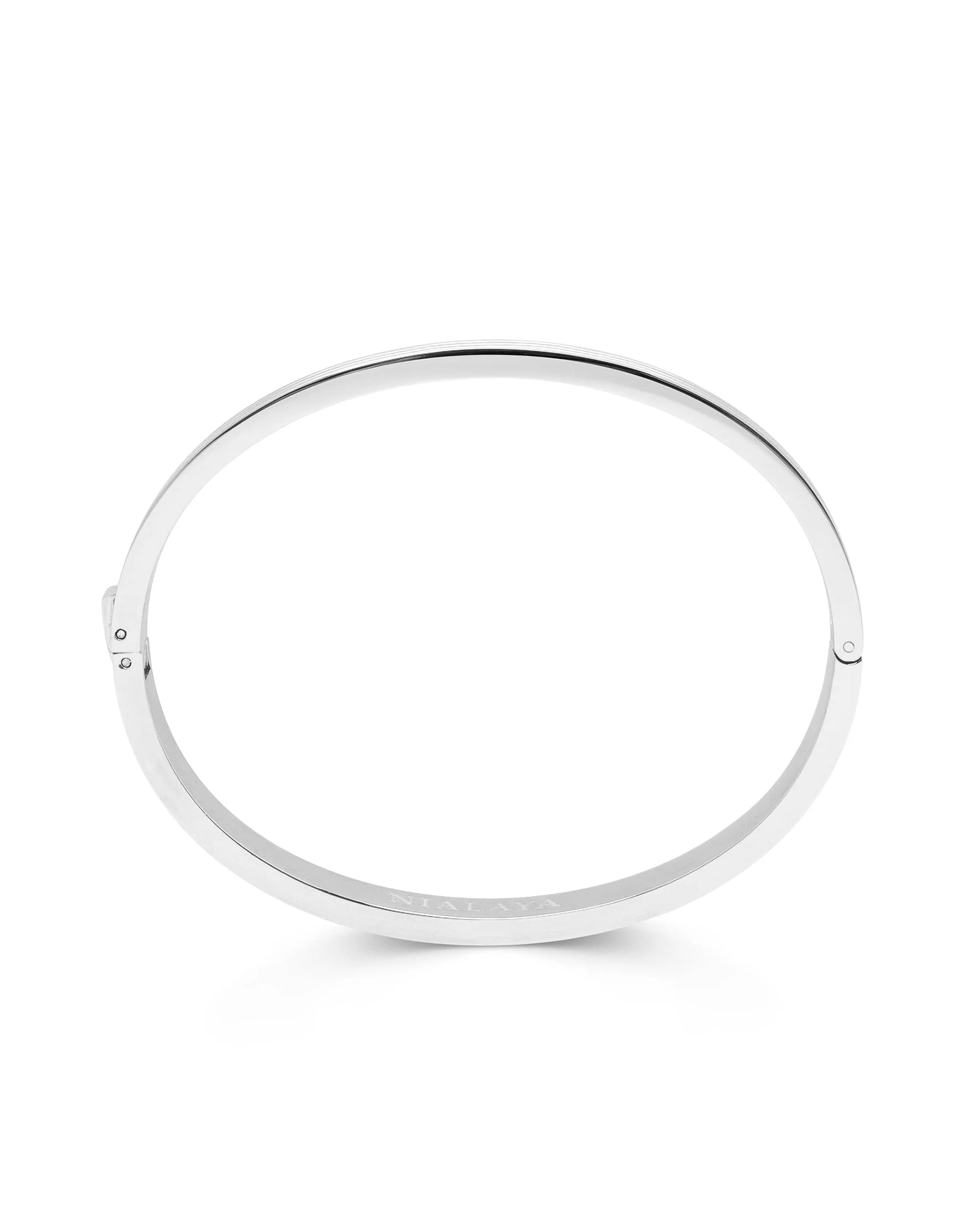 Men's Silver Gentleman Bangle - Image 4