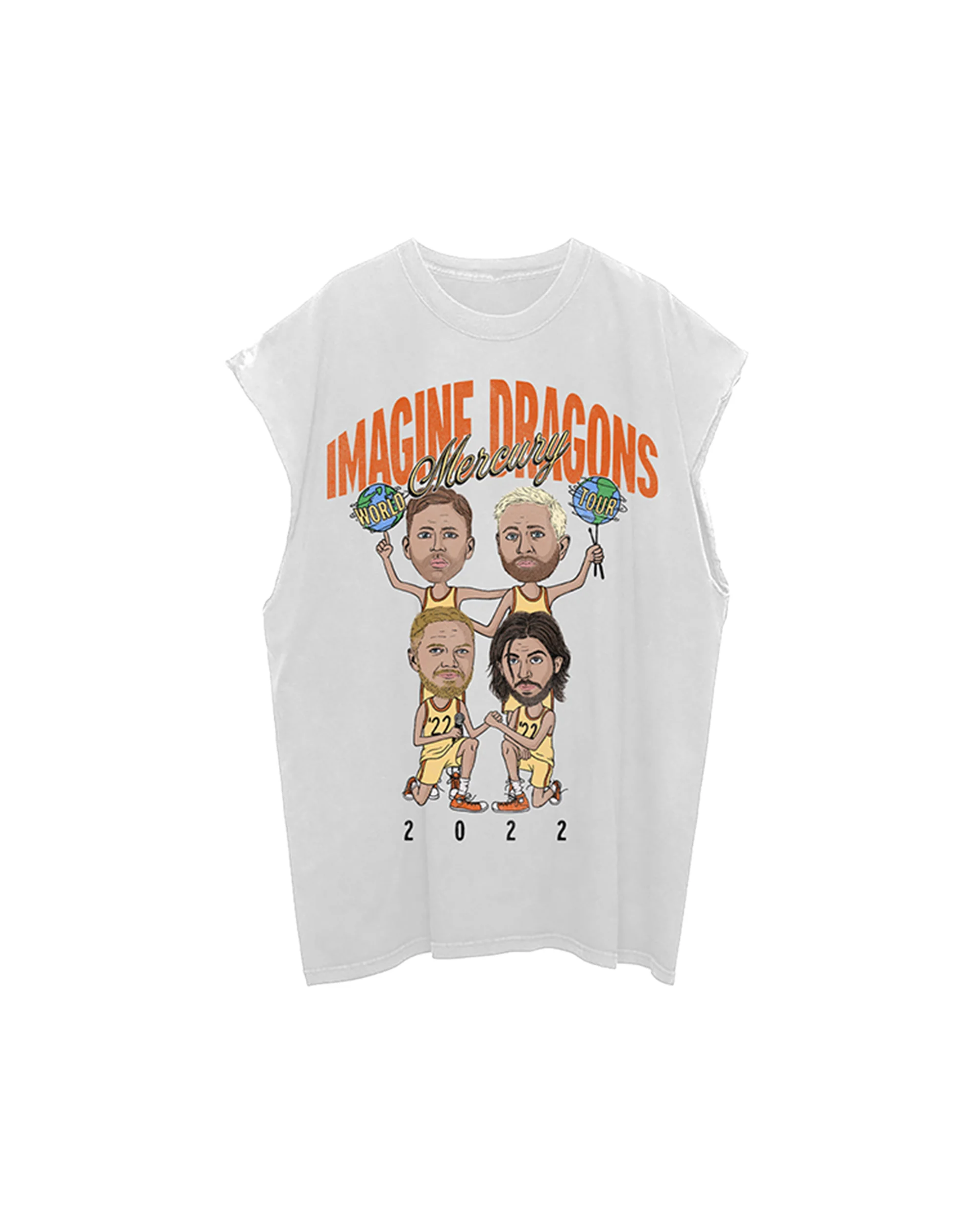 MERCURY TOUR CARTOON MUSCLE T-SHIRT