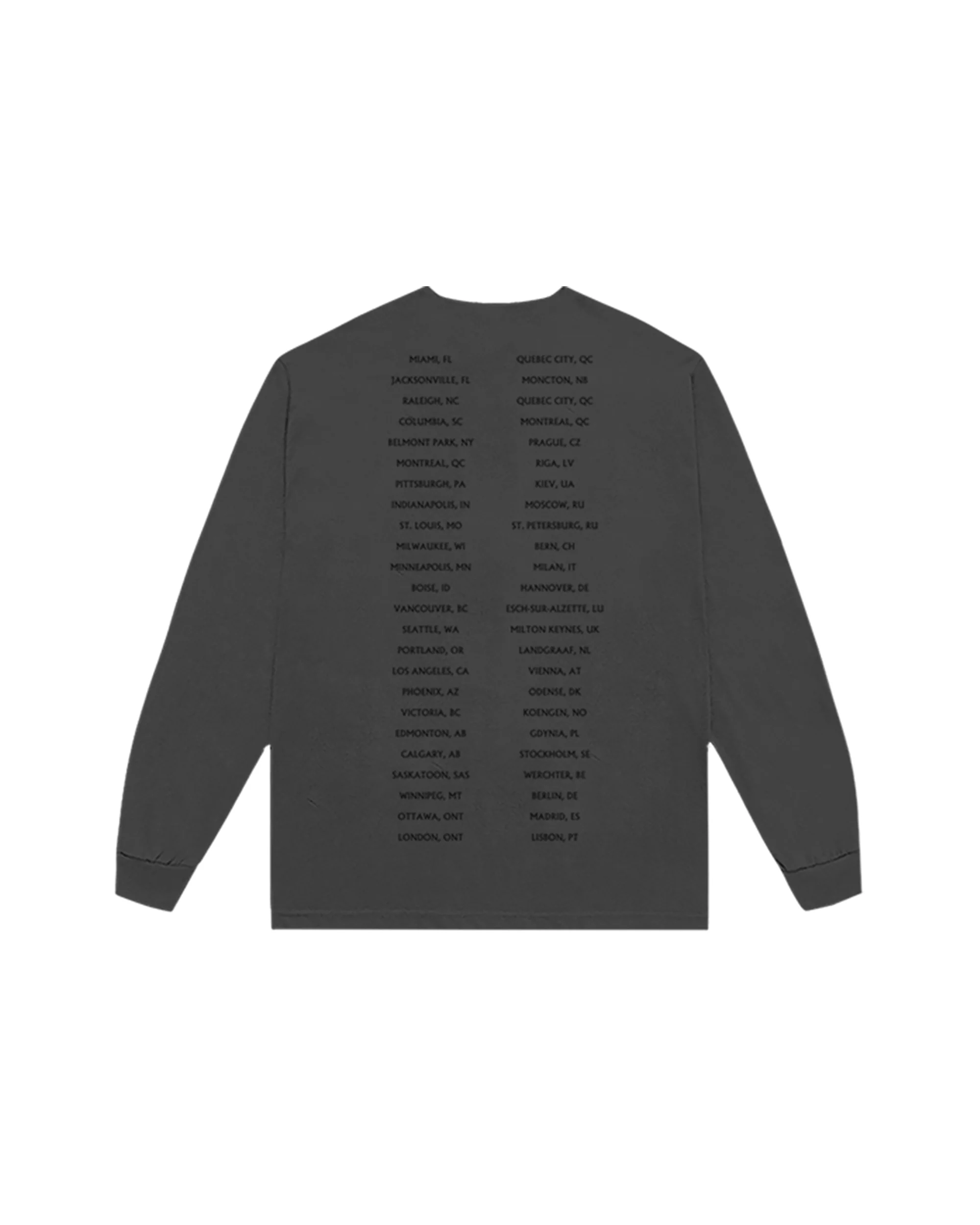 Mercury World Tour Dateback Long Sleeve T-Shirt - Image 2