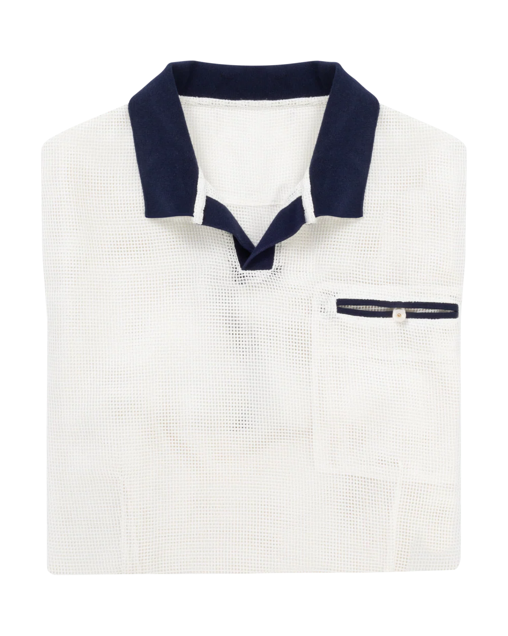 Mesh Polo- Sailor White - Image 3