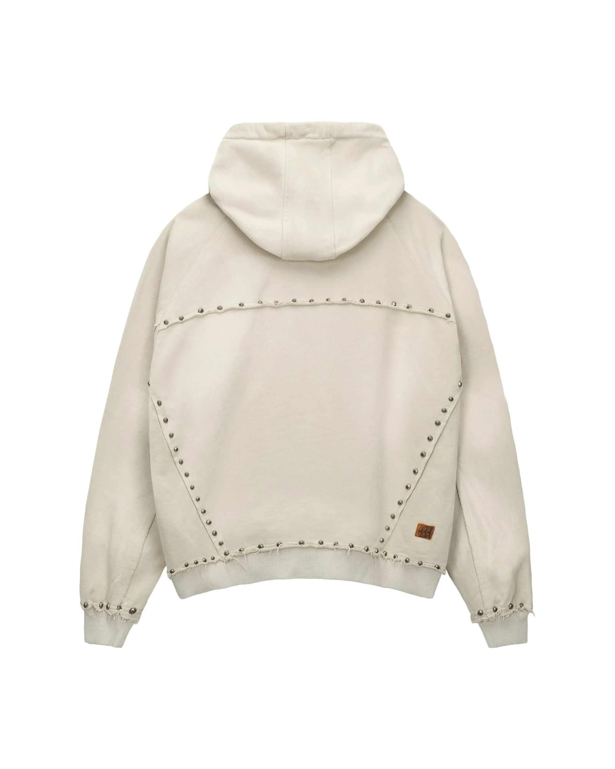 METAL RIVET ZIP-UP HOODIE - Image 2