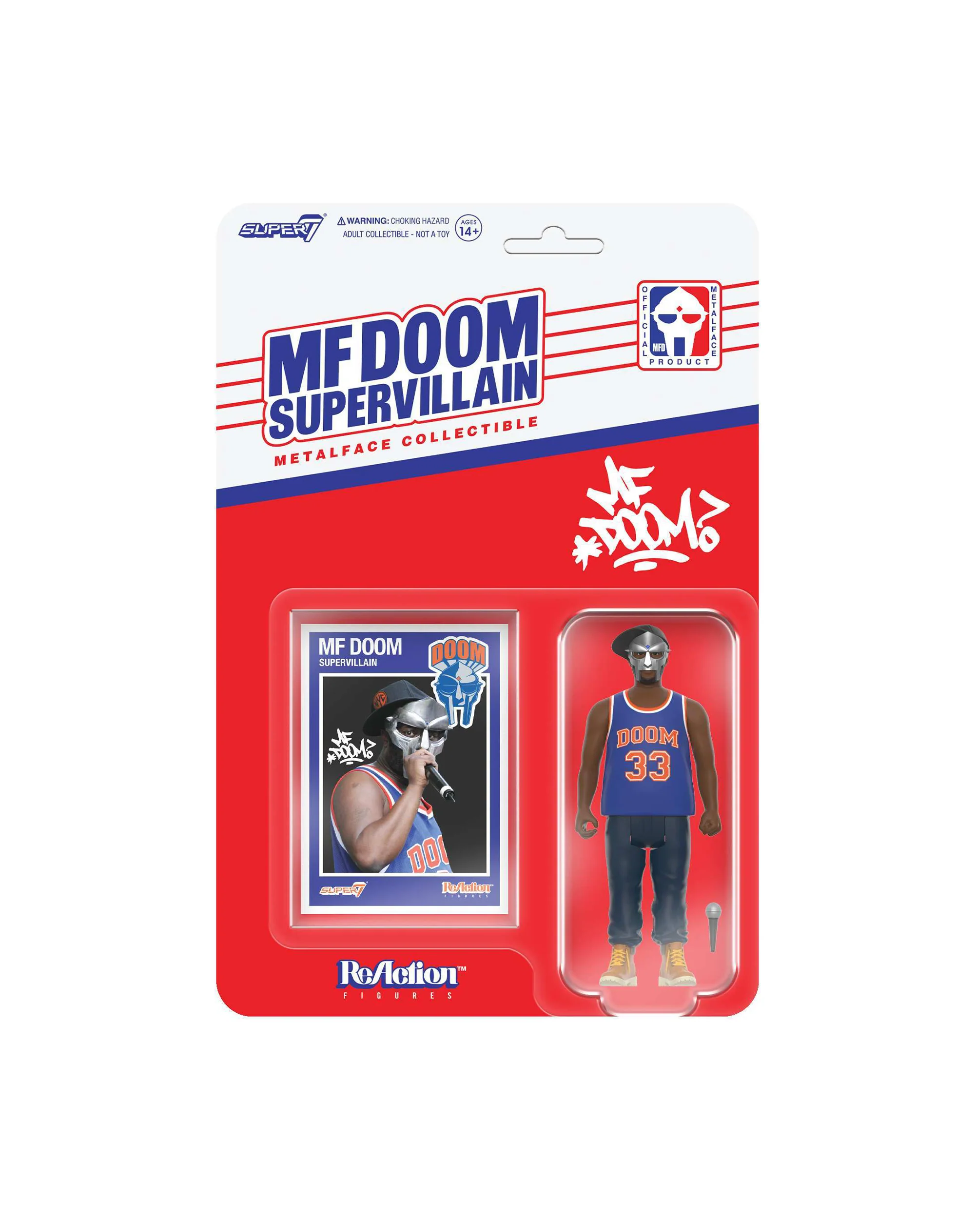 MF DOOM ReAction Figures Wave 03 - MF DOOM (NYC)