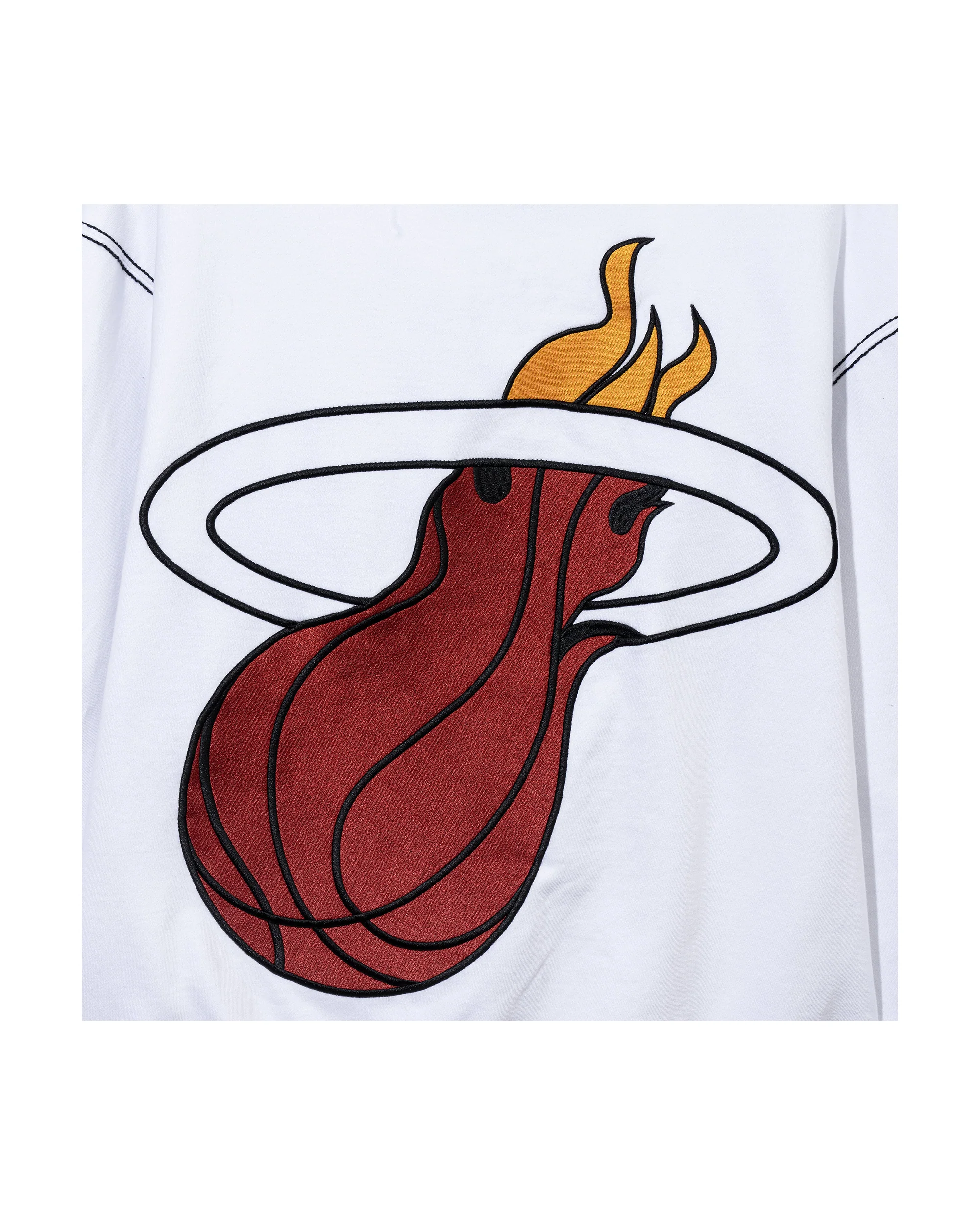 MIAMI HEAT CONTRAST STITCH ZIP WHITE/BLACK - Image 6