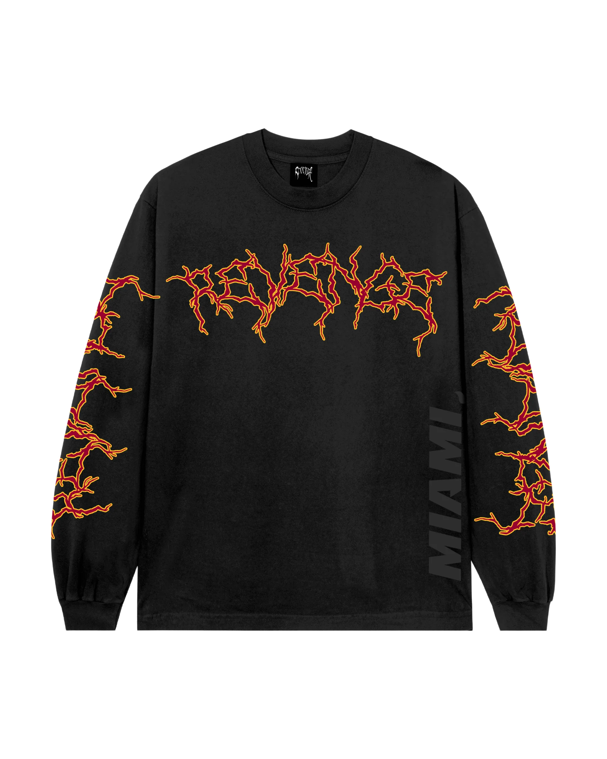 MIAMI HEAT LIGHTNING LOGO LONG SLEEVE BLACK