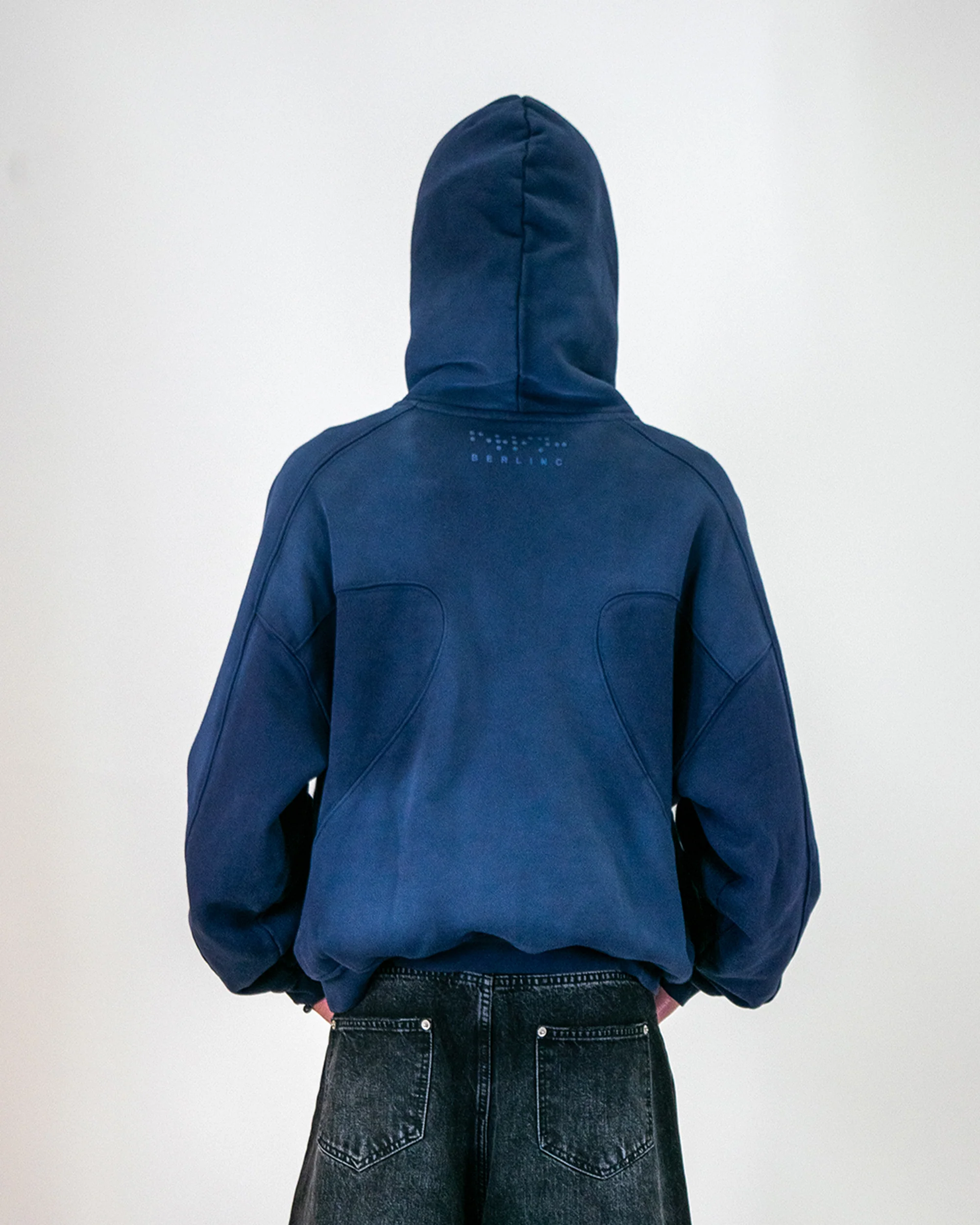 midnight ocean blue hoodie - Image 4