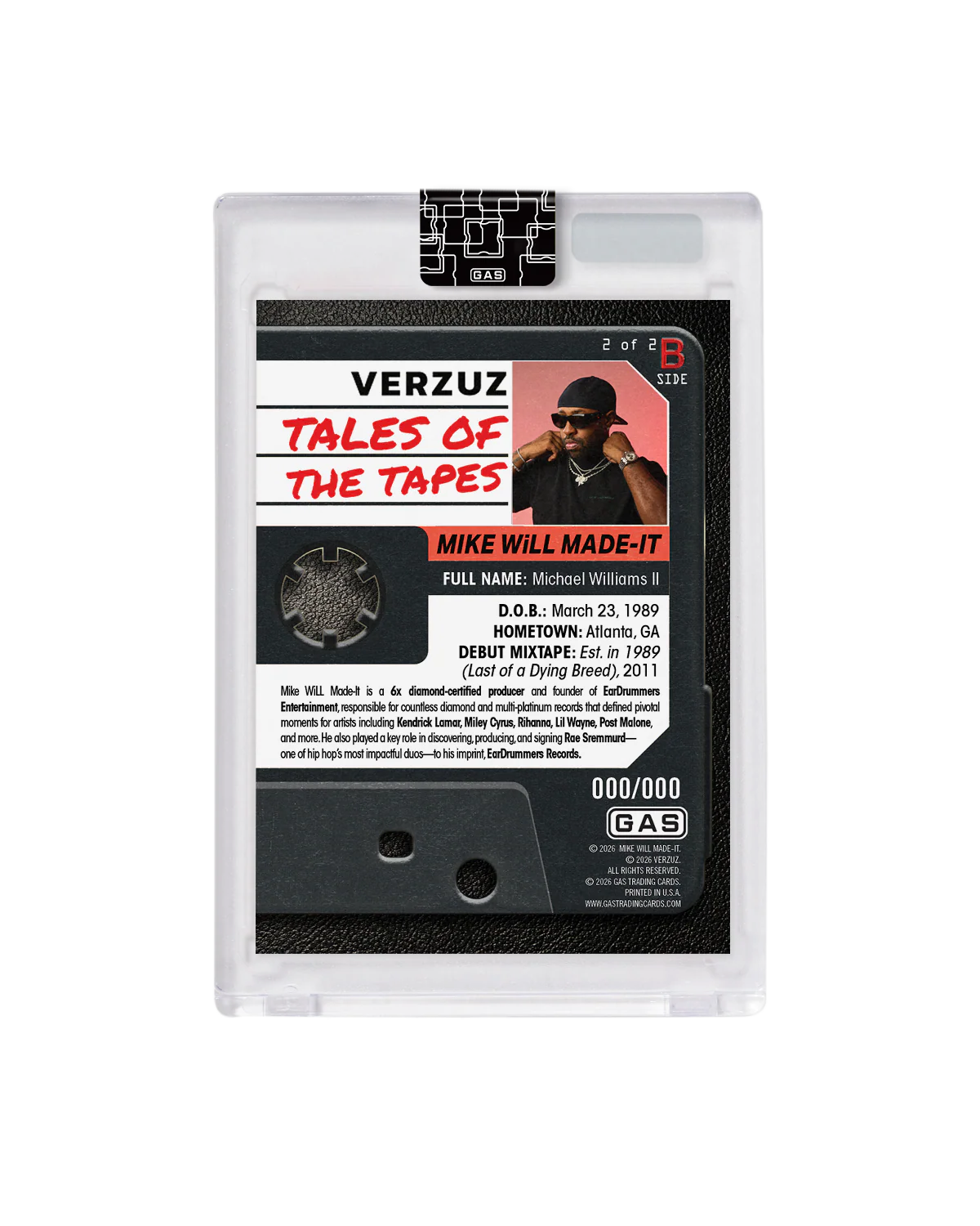 Mike WiLL Made-It x Verzuz x GAS Trading Card - Image 5