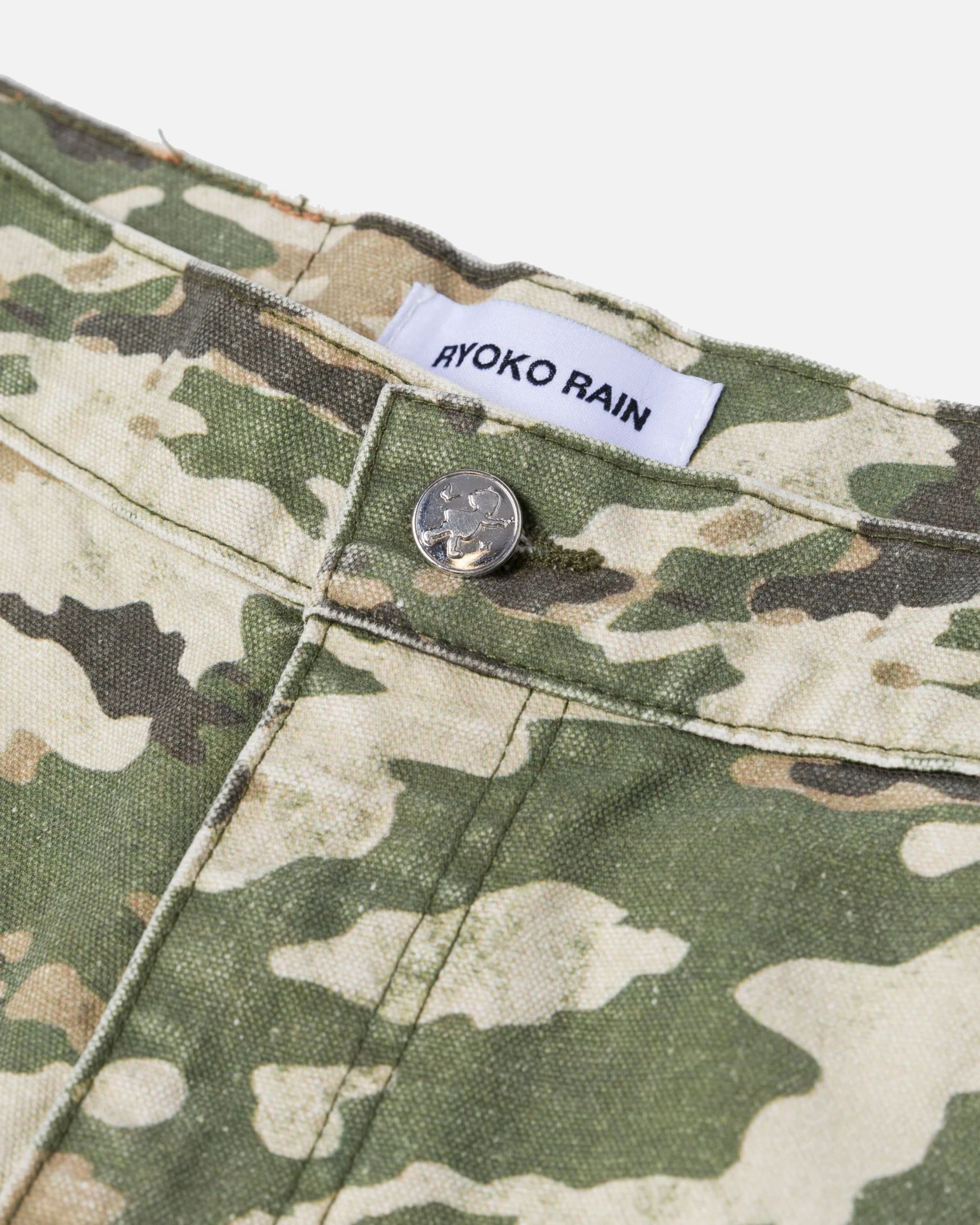 MILITARY CAMO DOUBLE KNEE PANTS - Image 4