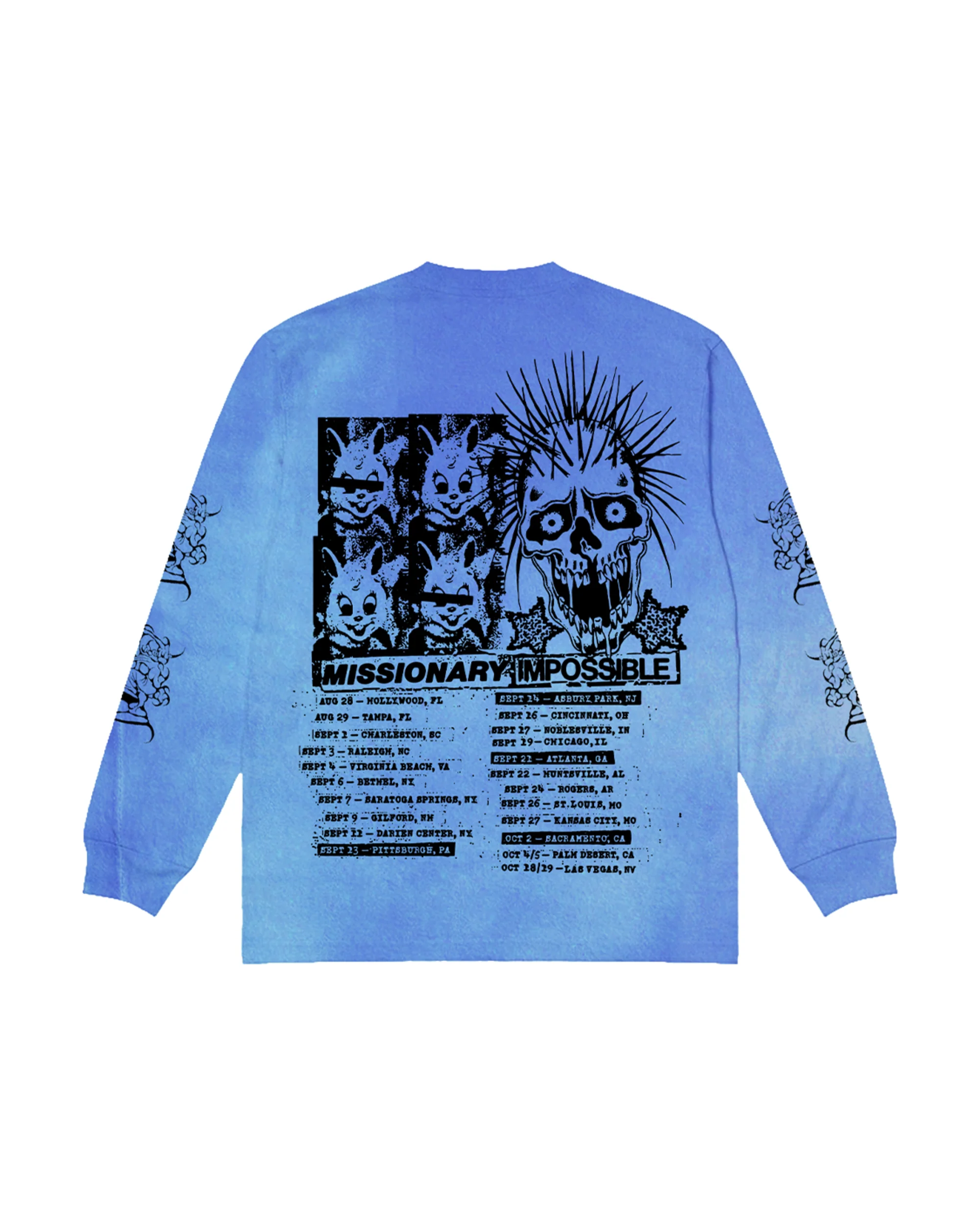 Missionary Impossible 2025 Tour Blue Longsleeve - Image 2