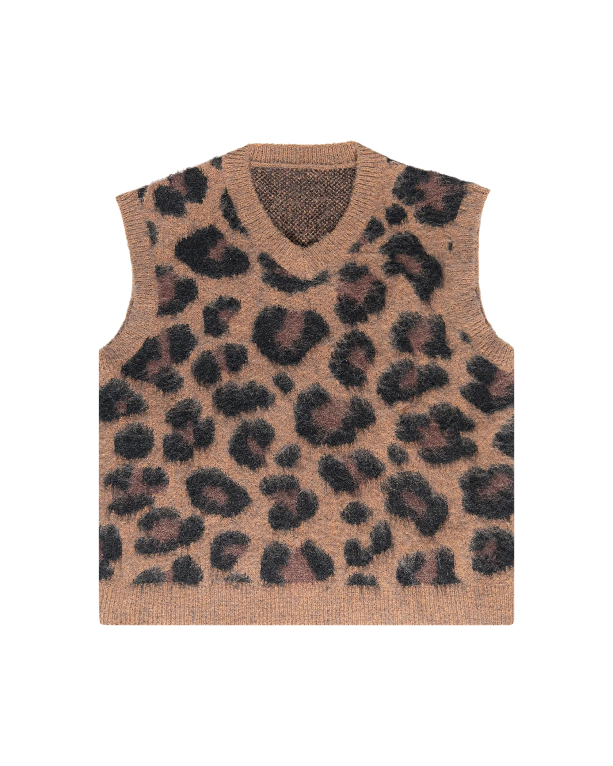Mohair Vest - Leopard