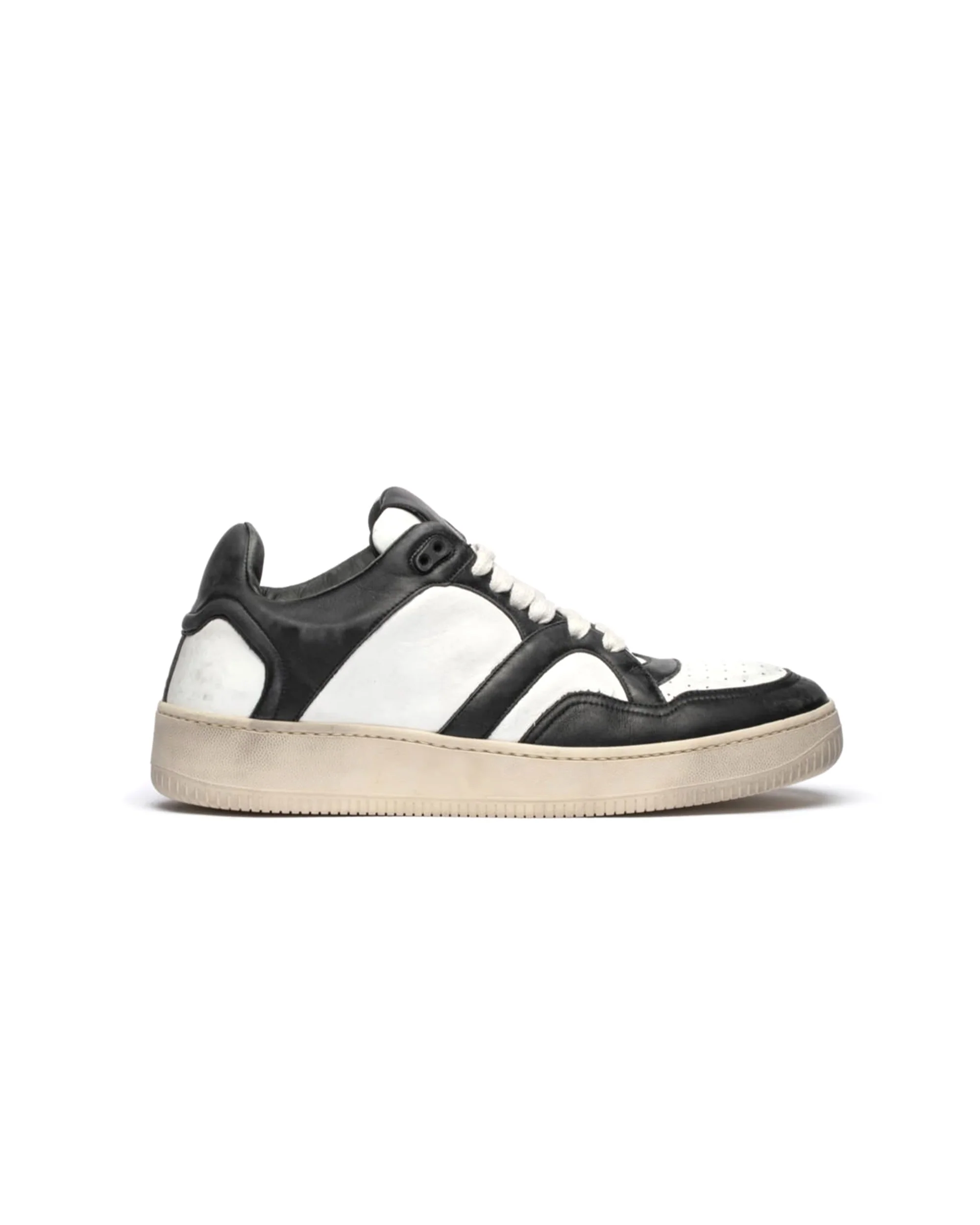 MONGOOSE LOW DISTRESSED BONE / BLACK
