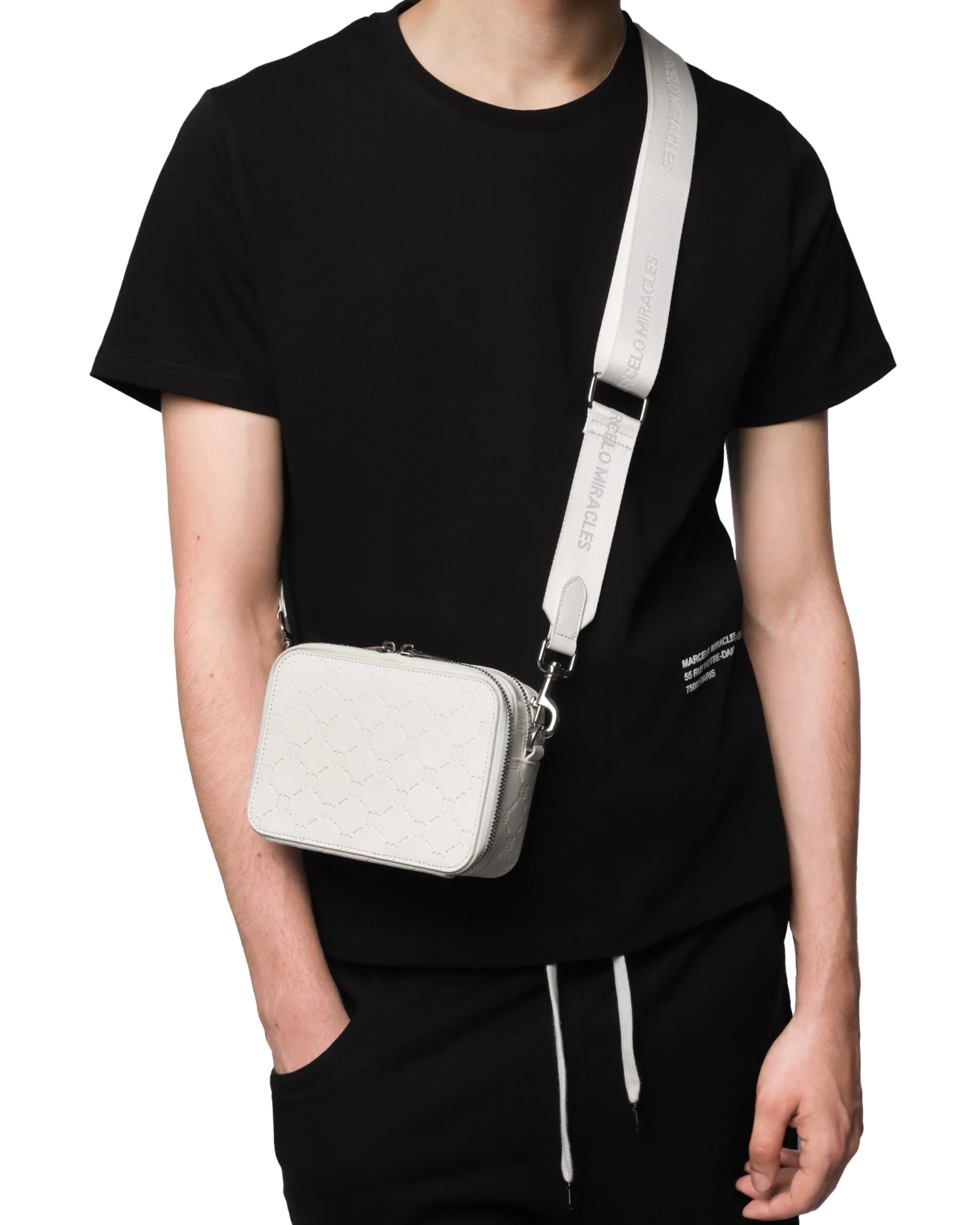 MONOGRAM SHOULDER BAG in WHITE - Image 5