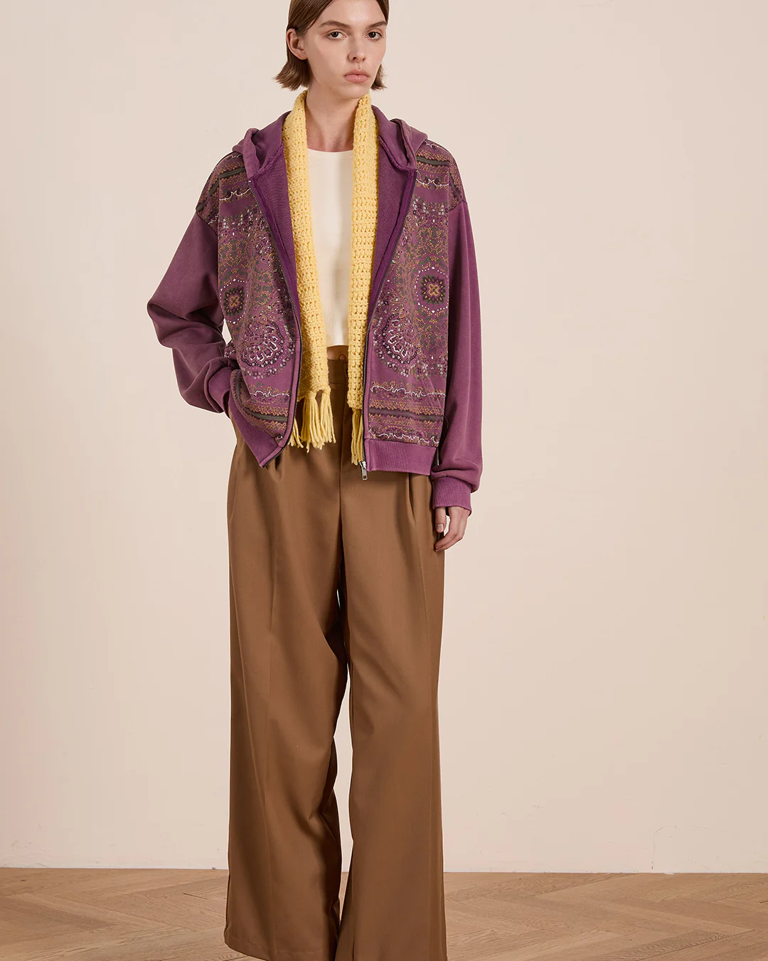 Motif Zip-Up Hoodie - Image 7