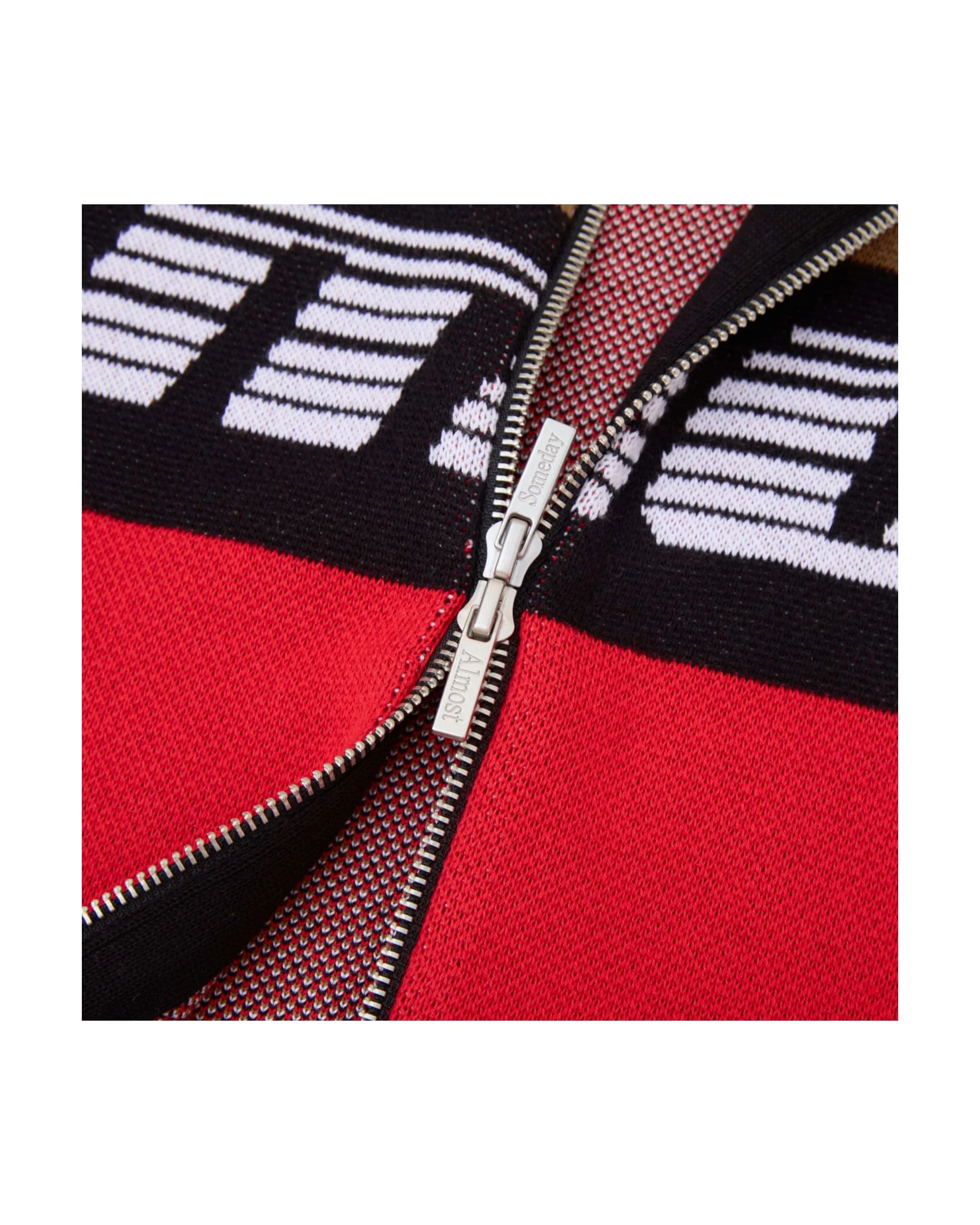 Moto Knit Jacket - Red - Image 10