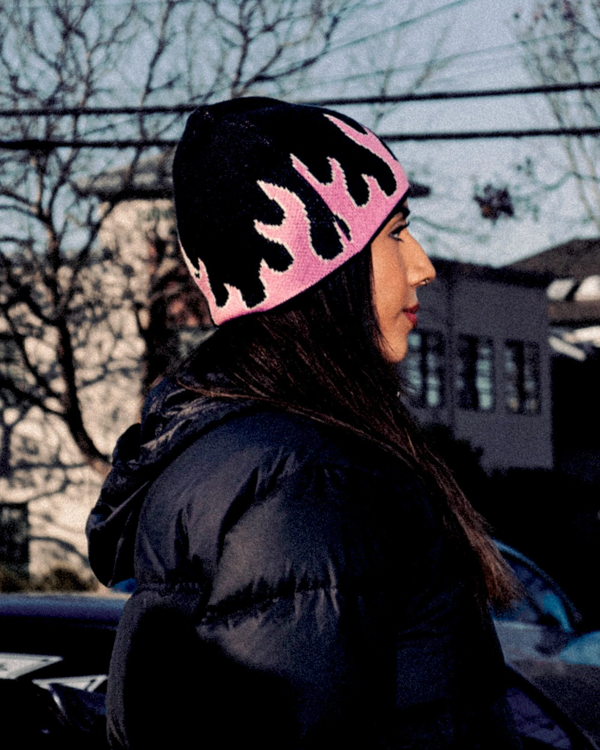 Moto Punk Beanie Black - Image 4