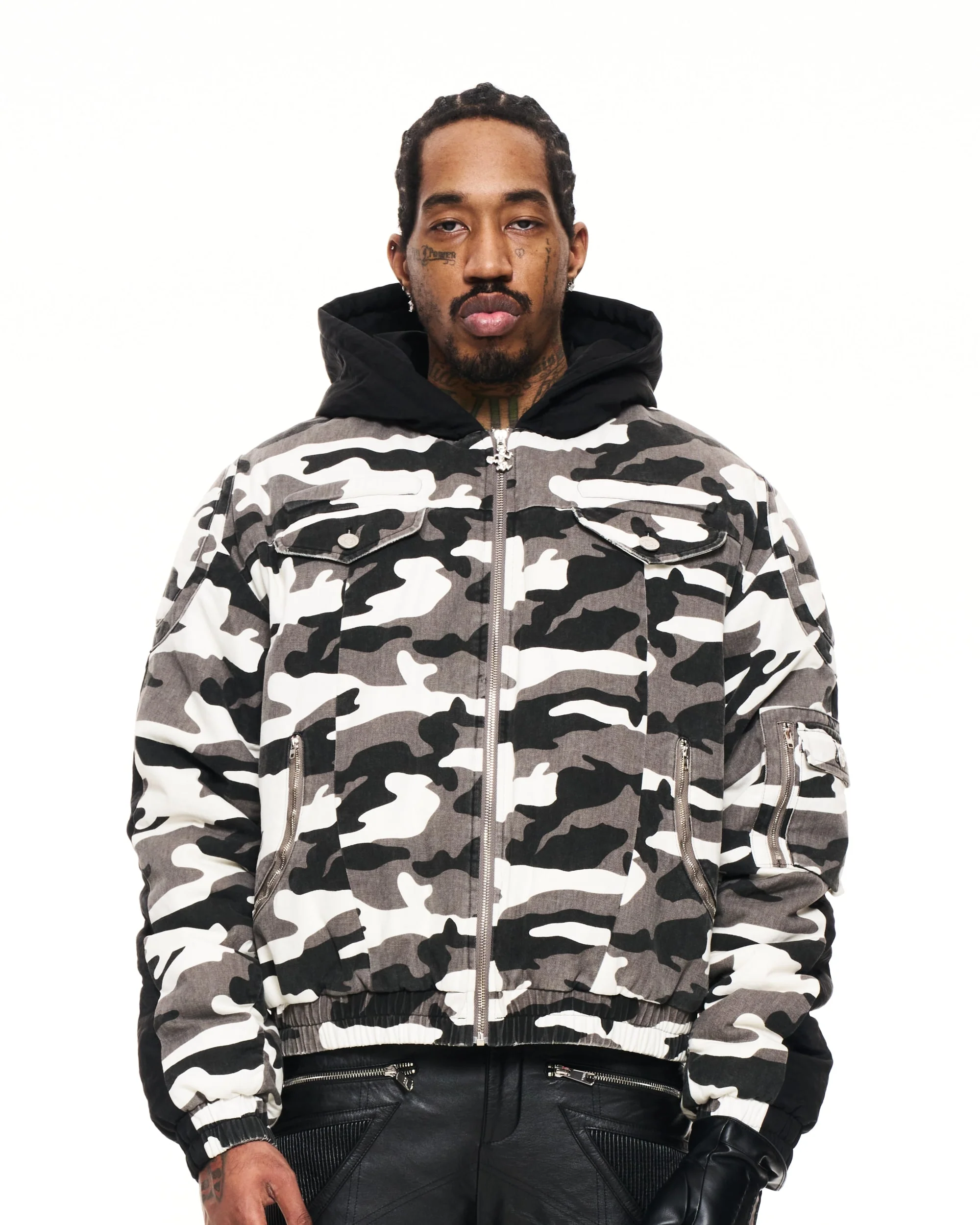 Moto Snow Camo Jacket - Image 3