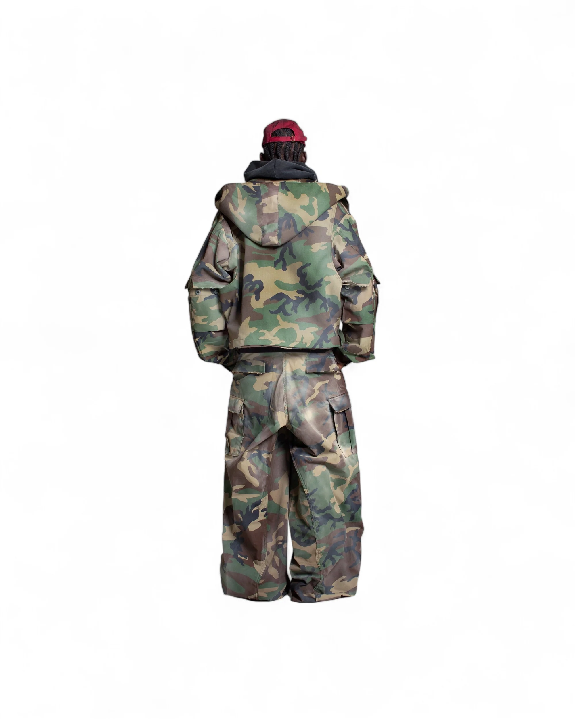 MUD WASHED DOUBLE-WORK CAMO PARKA - Image 4