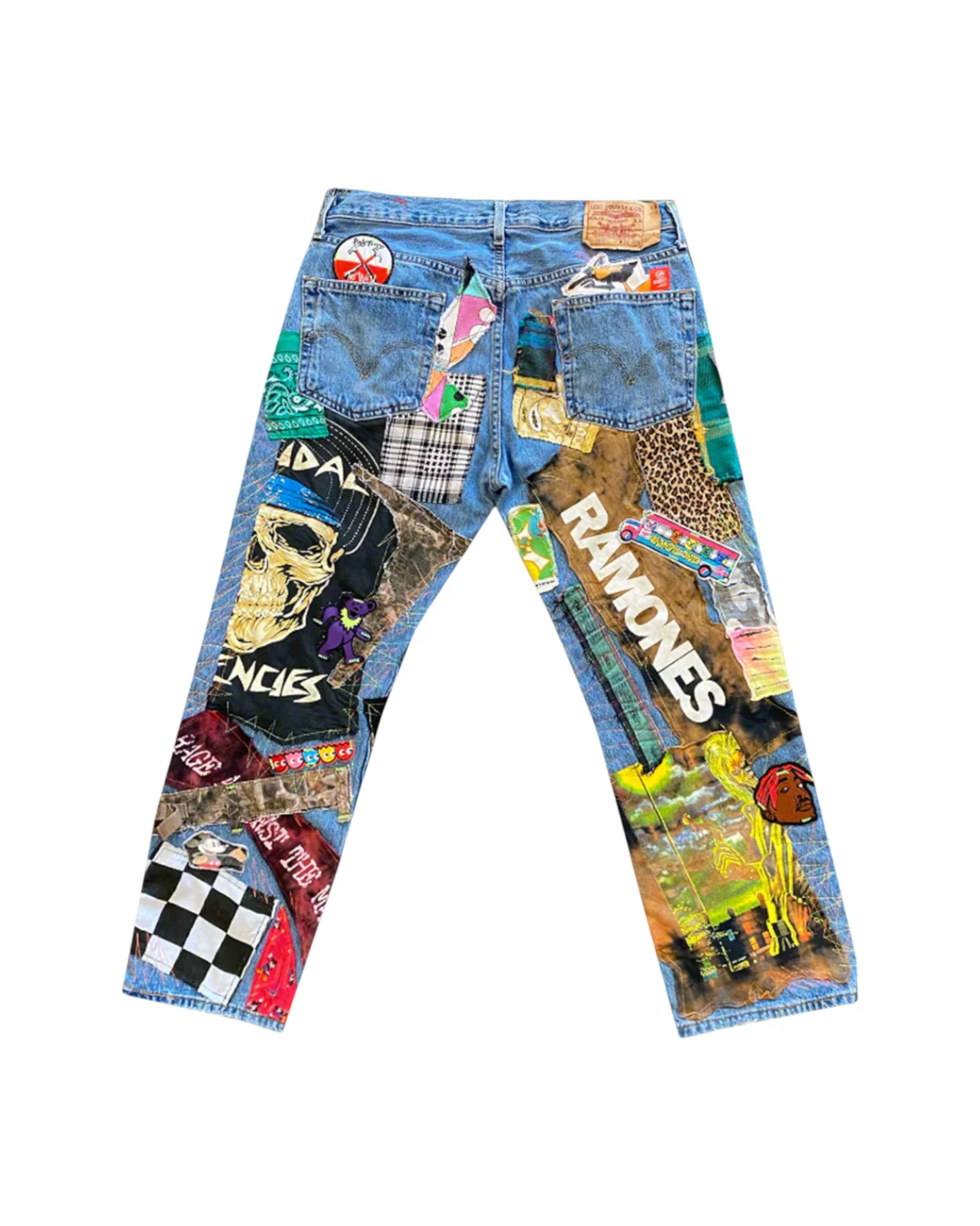 Multi Color Patchwork Pant - RANDOM SELECTION - Image 2
