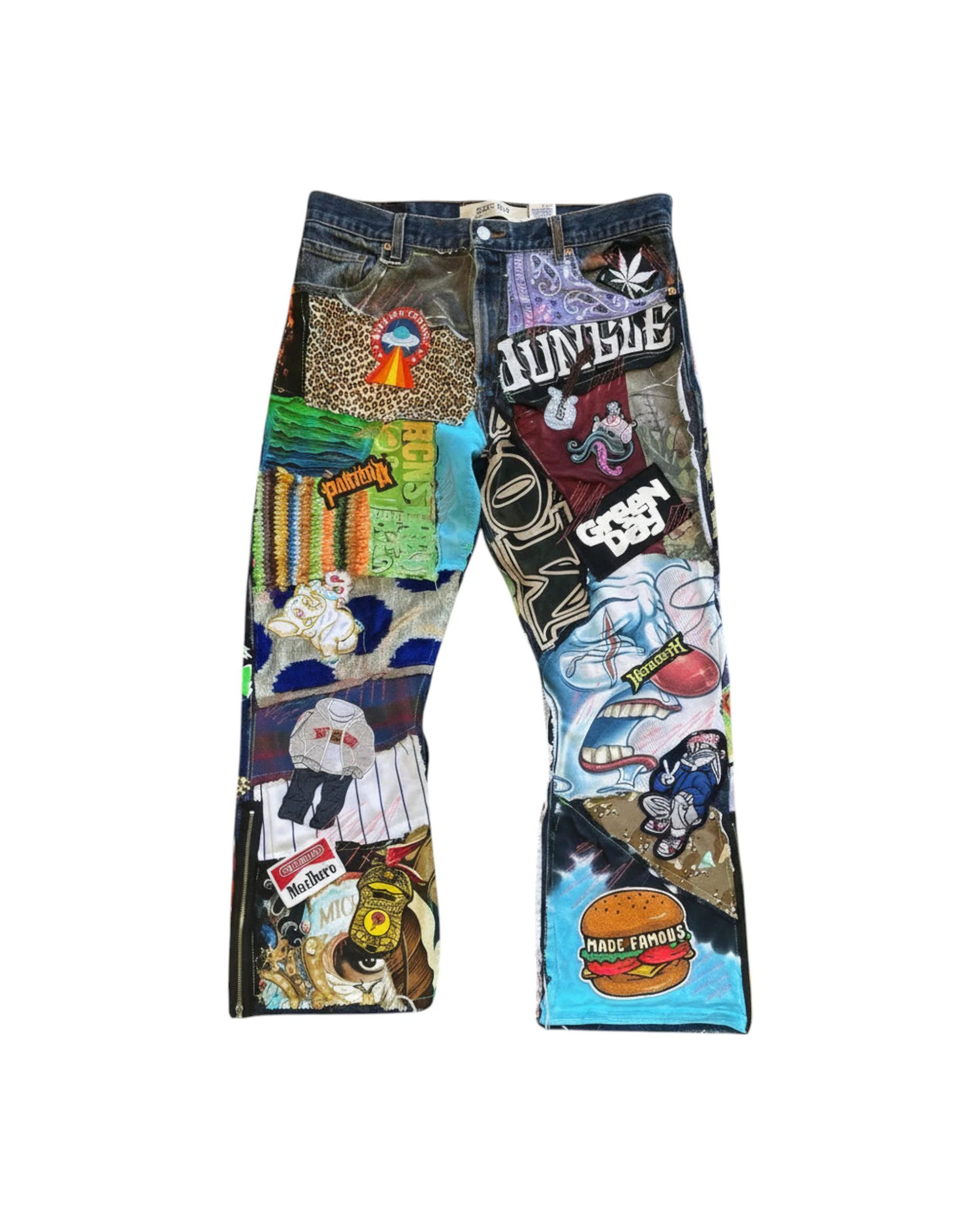 Multi Color Patchwork Pant - RANDOM SELECTION - Image 3